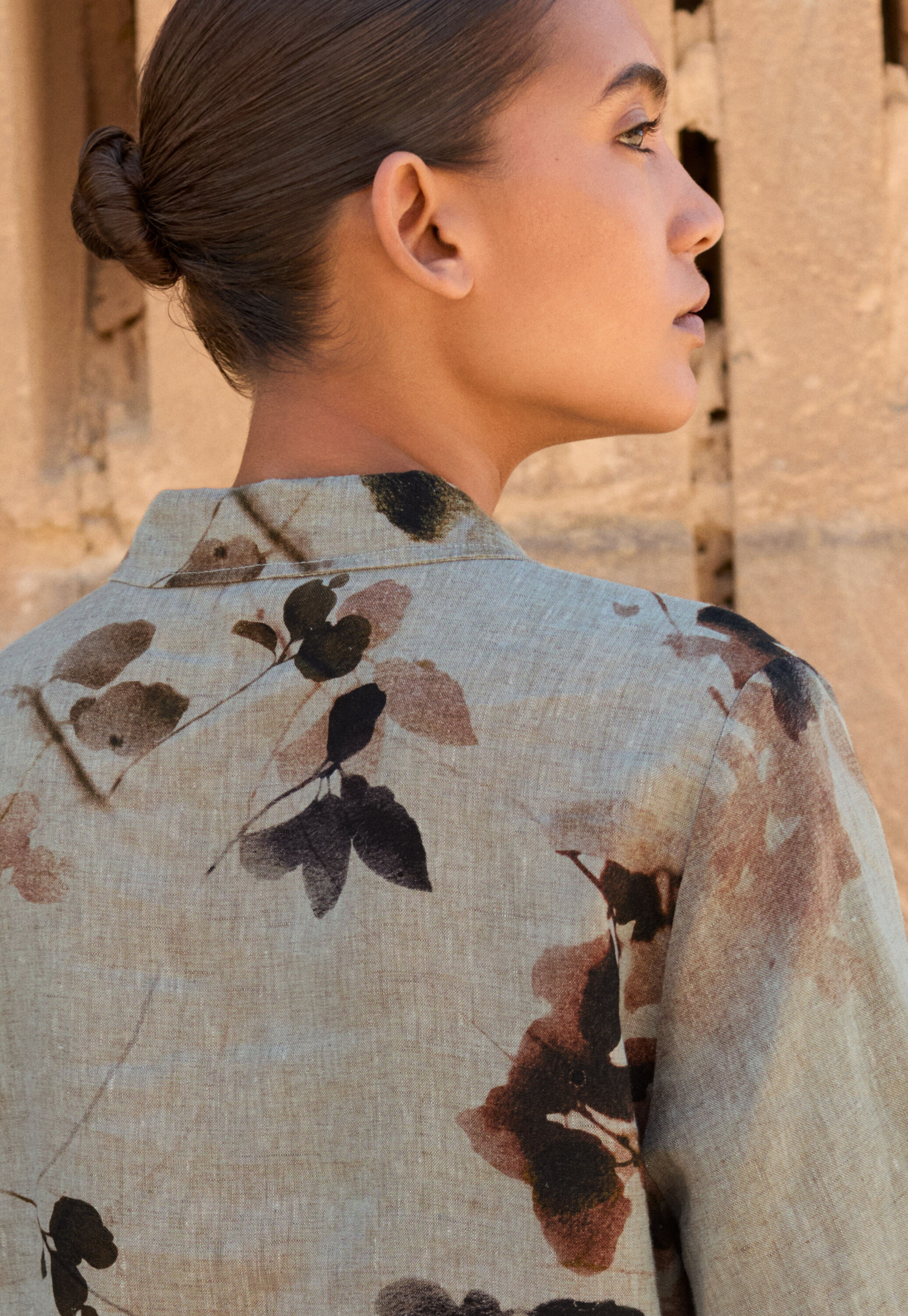 Garment-dyed overshirt