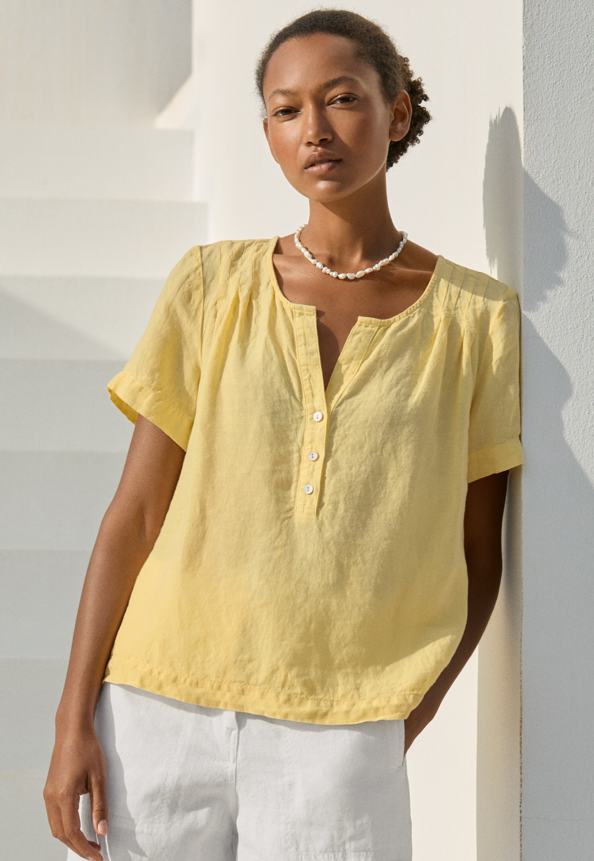 Garment-dyed overshirt