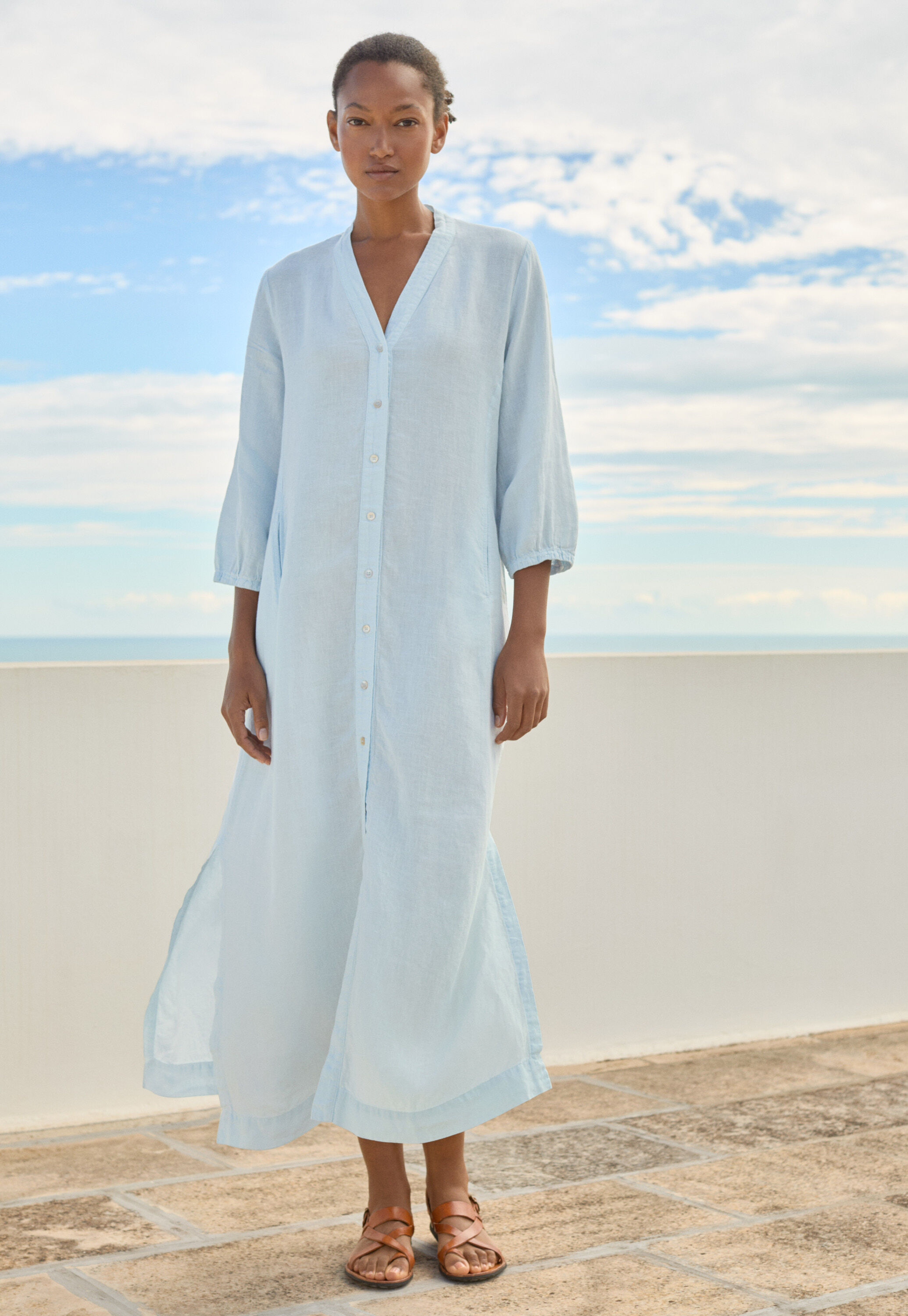 Garment-dyed overshirt