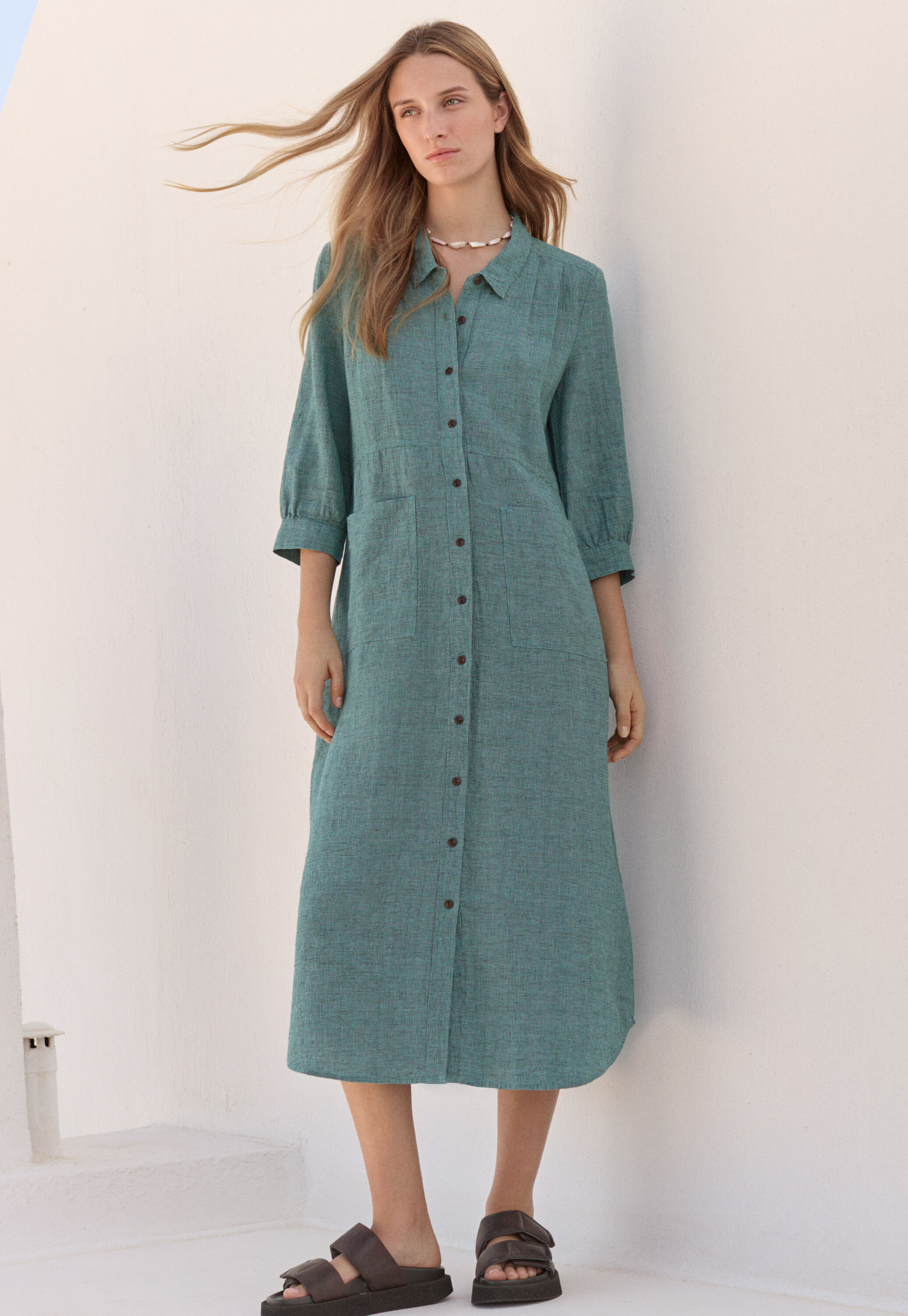 Garment-dyed overshirt