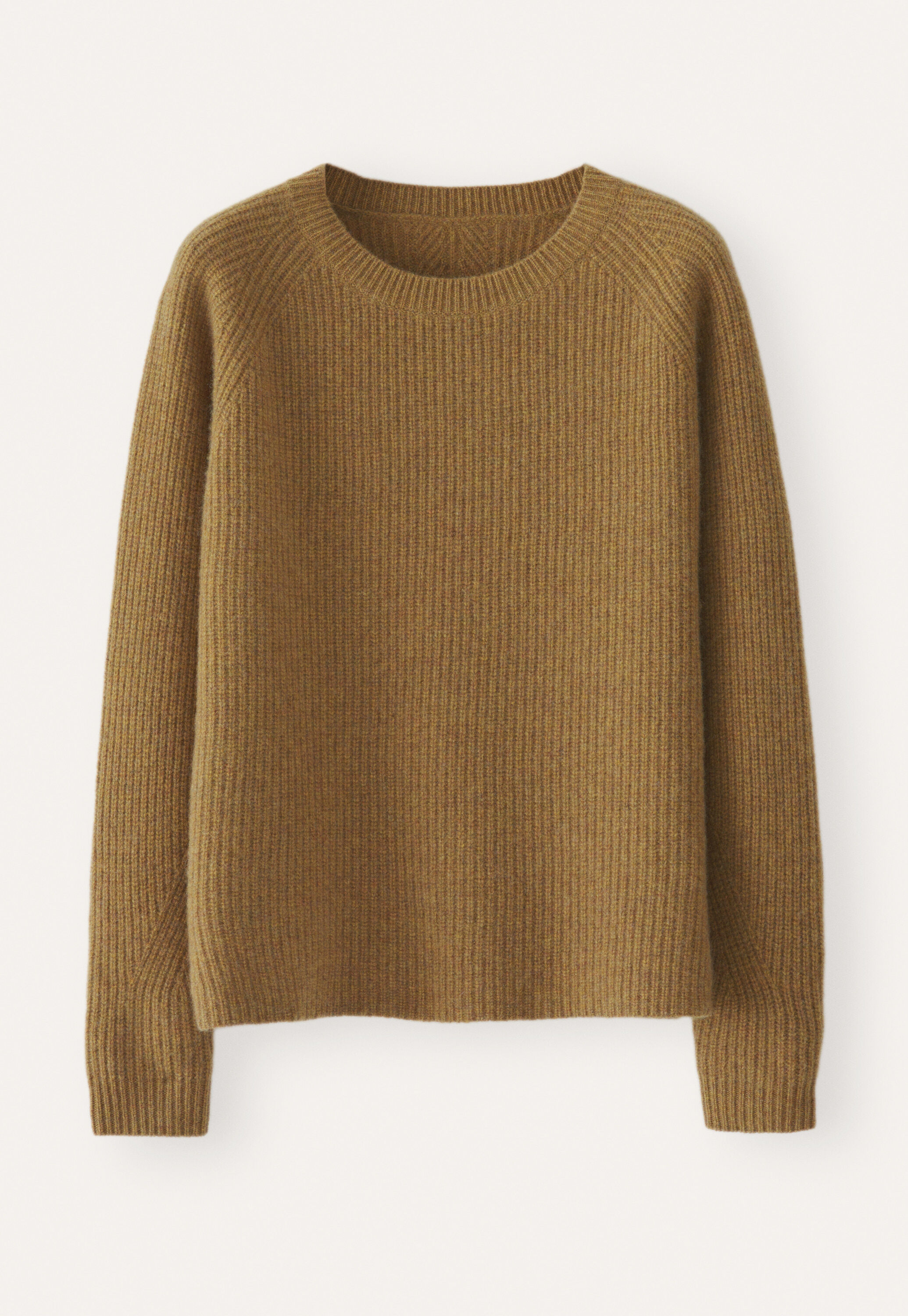 Ribbed crew-neck sweater