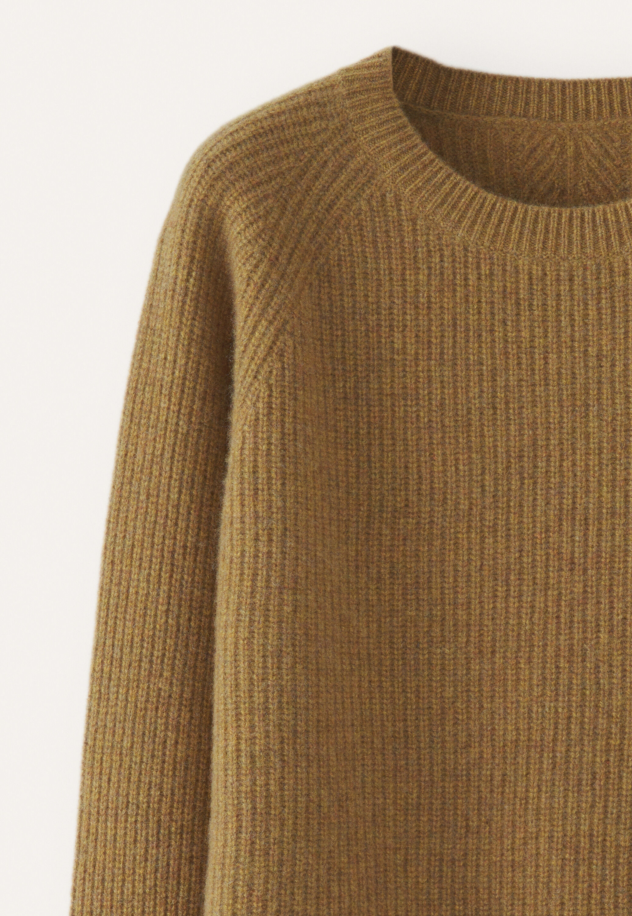 Ribbed crew-neck sweater