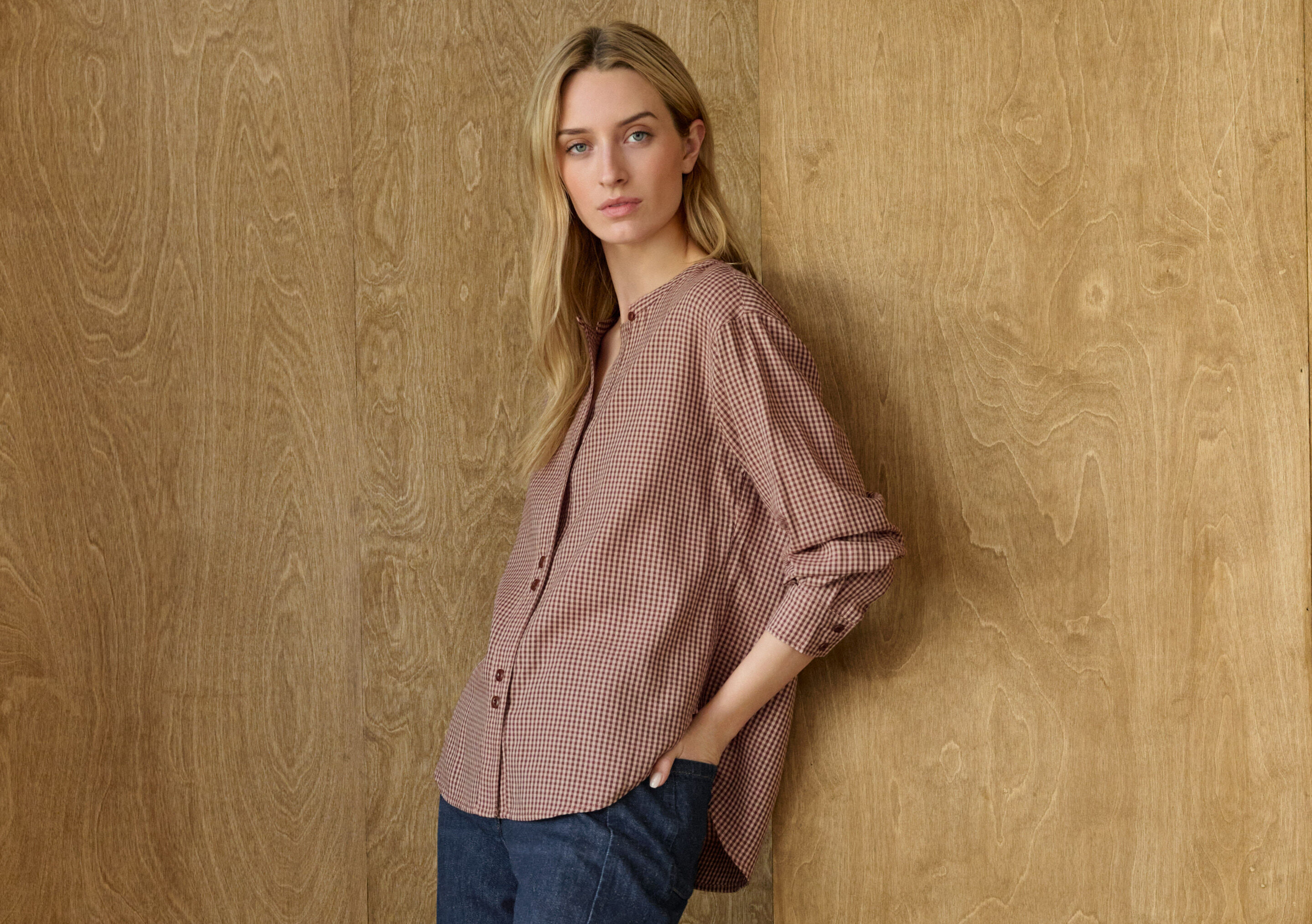 Raglan-sleeve blouse