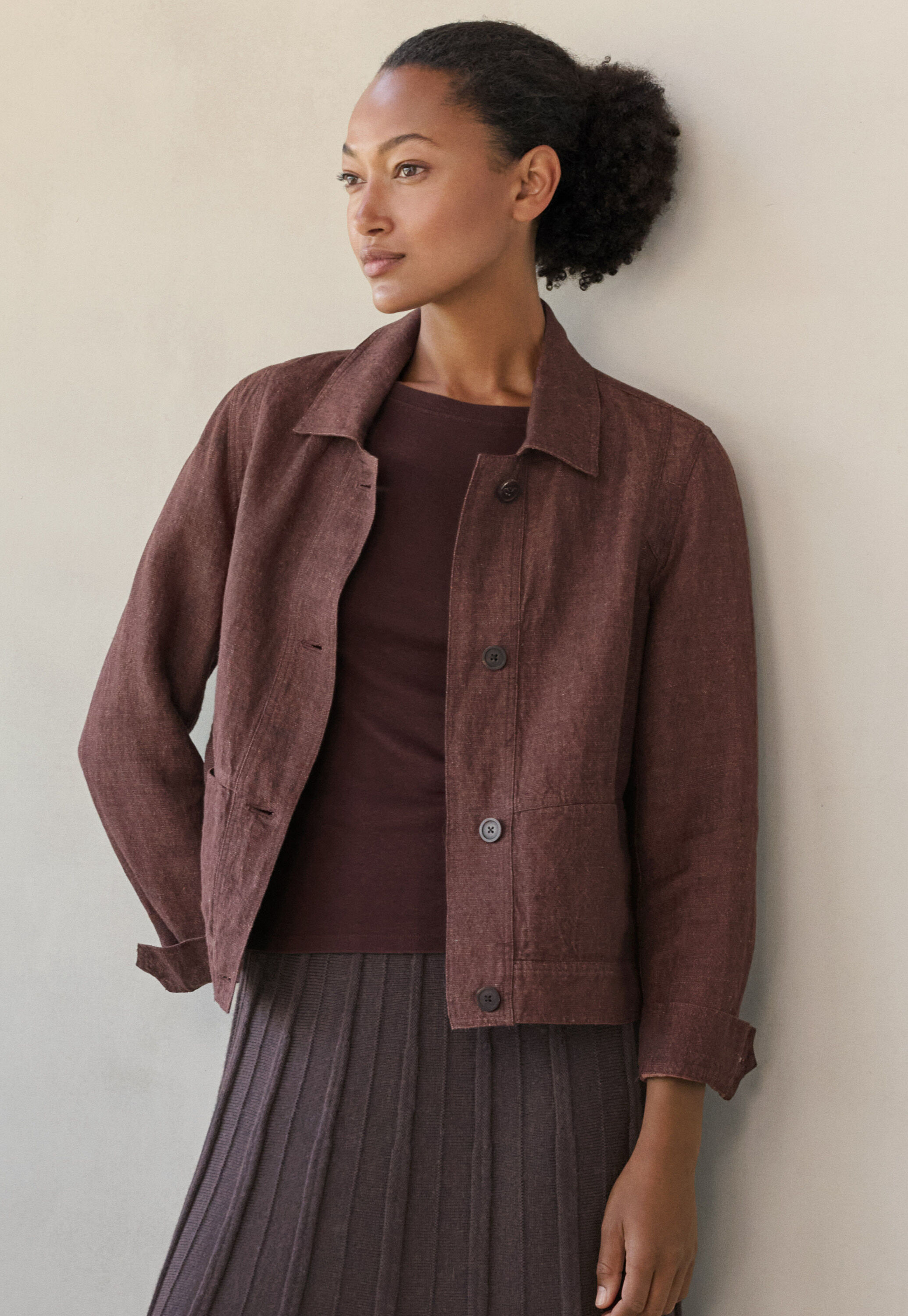 Edge-to-edge cardigan