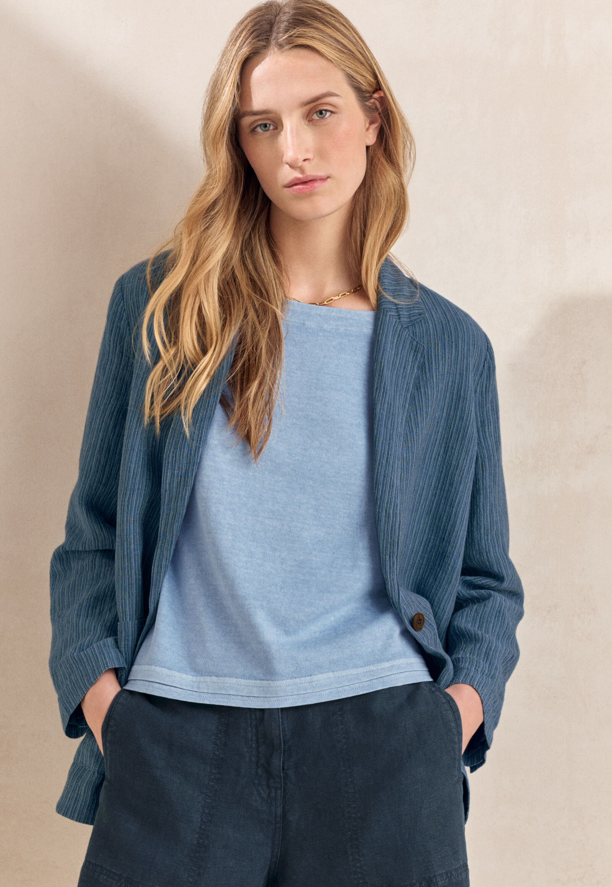 Garment-dyed overshirt