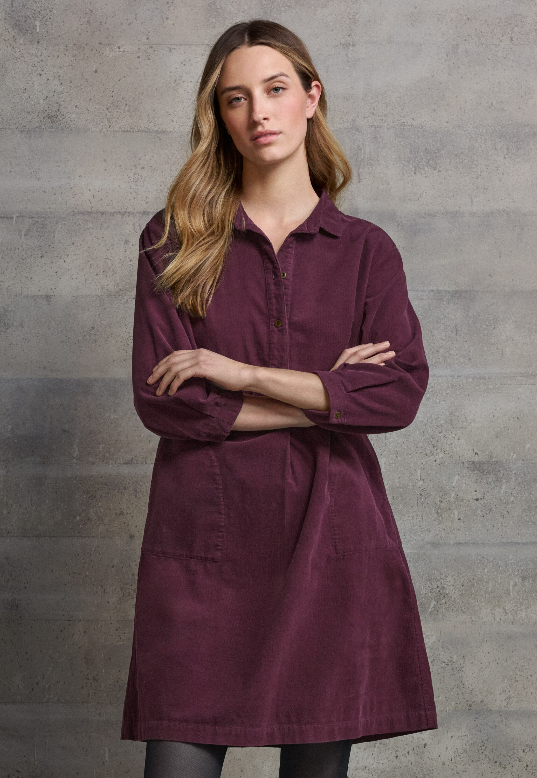 Straight-leg cord trouser