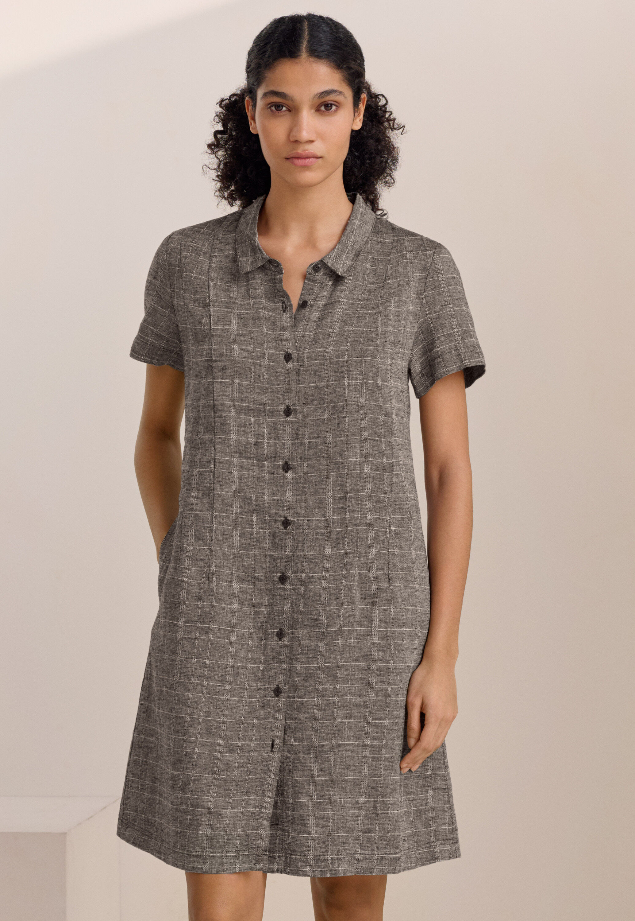 Garment-dyed overshirt