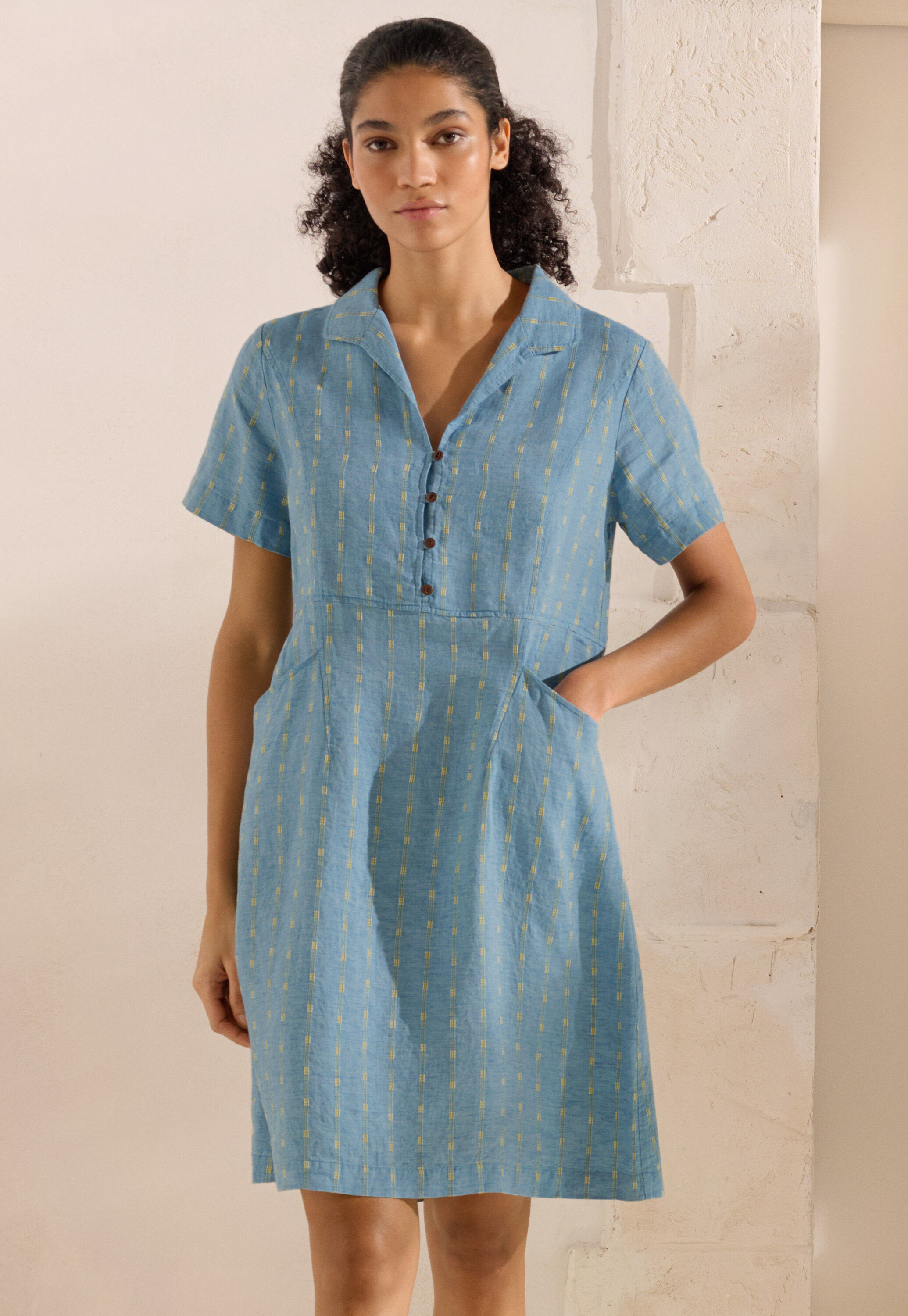 Garment-dyed overshirt