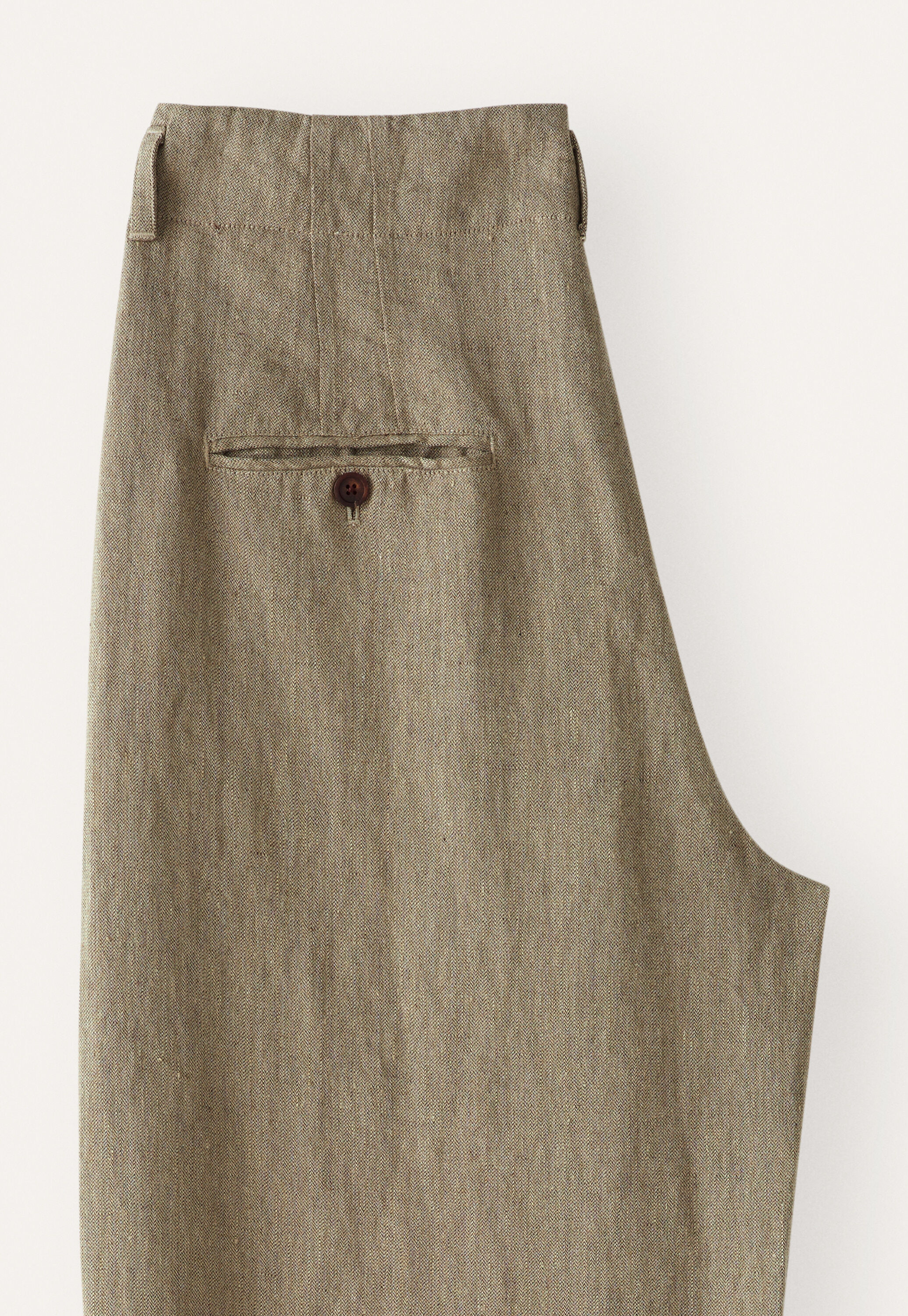 Barrel-leg trousers, Taupe, large
