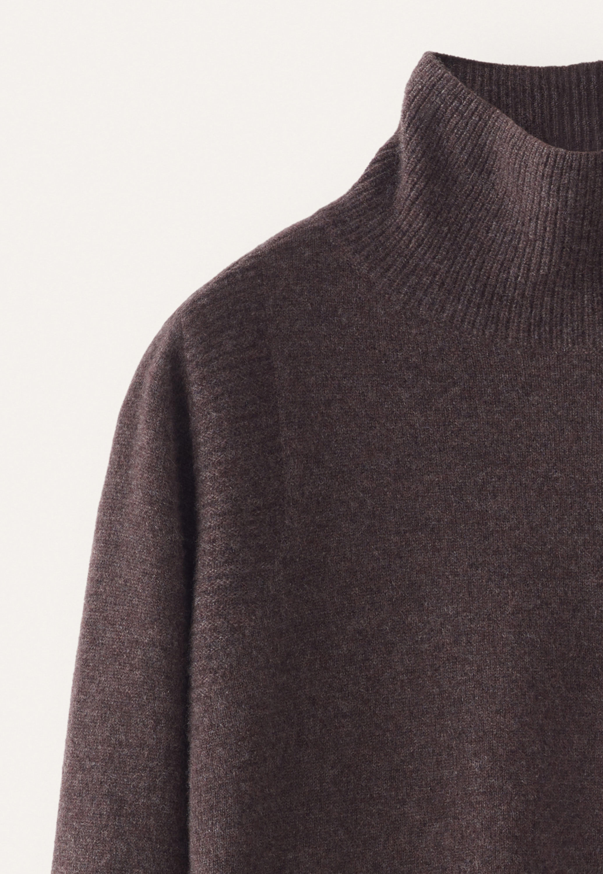 Garter-stitch sweater