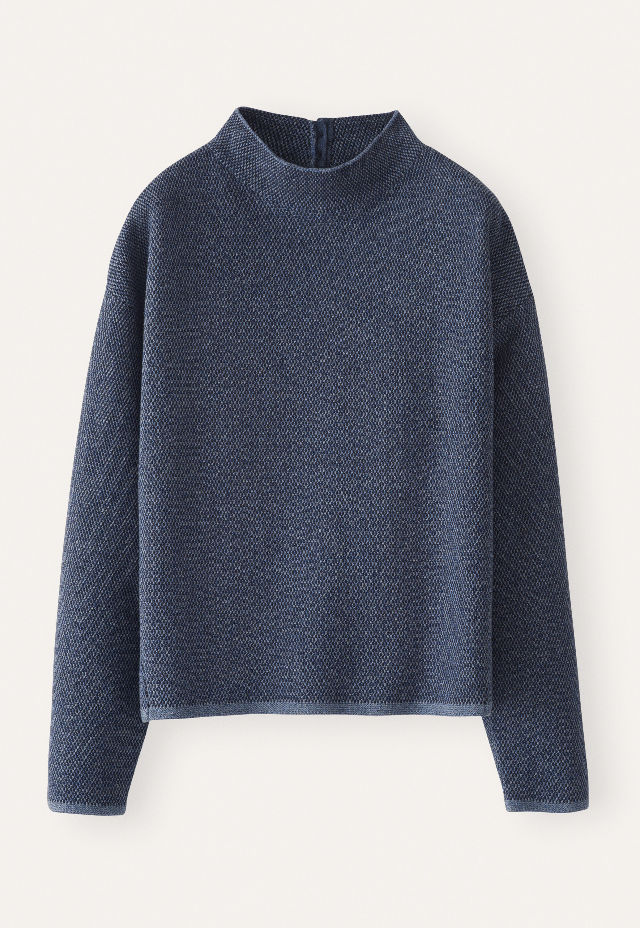 Inlay-stitch sweater