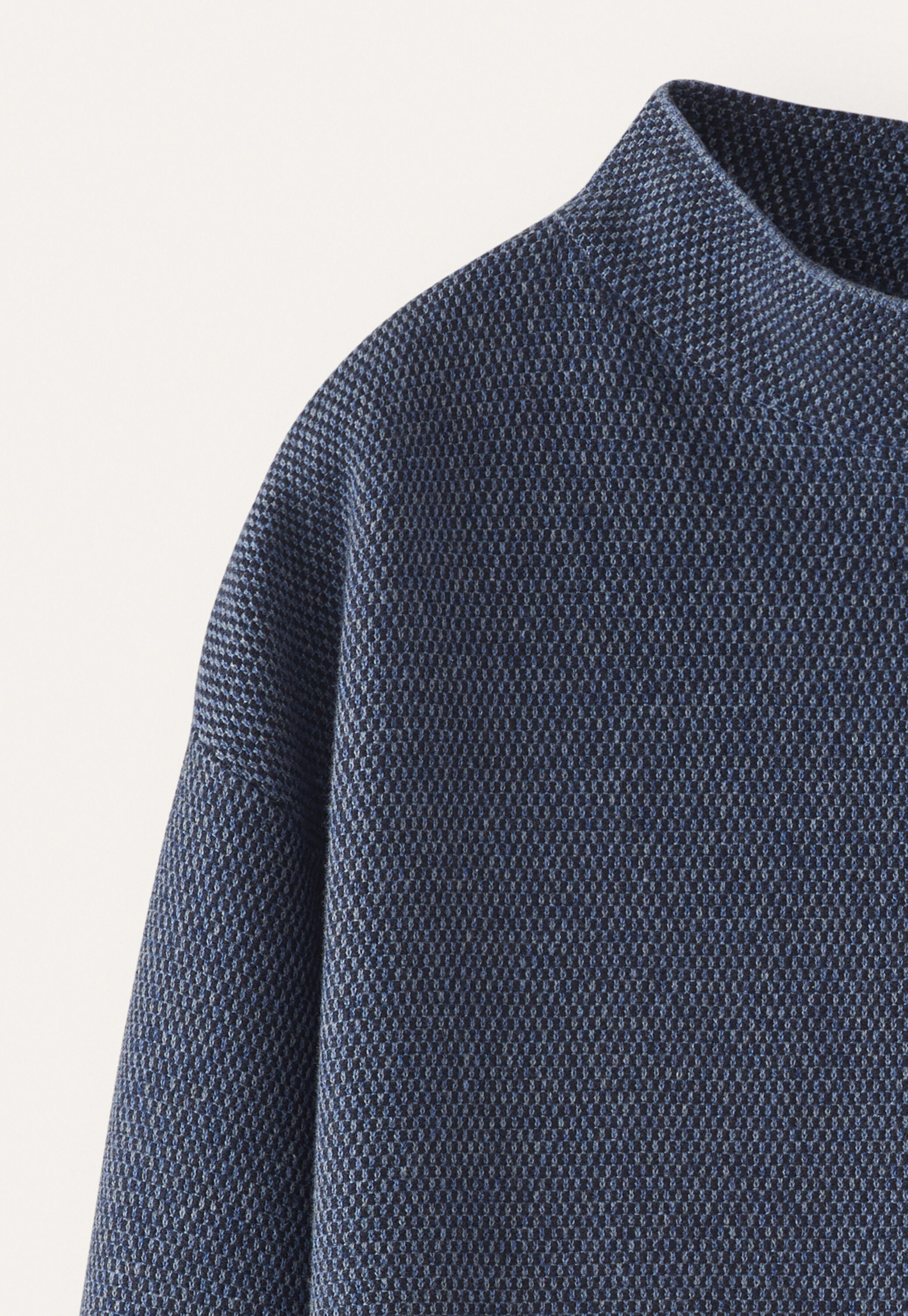 Inlay-stitch sweater