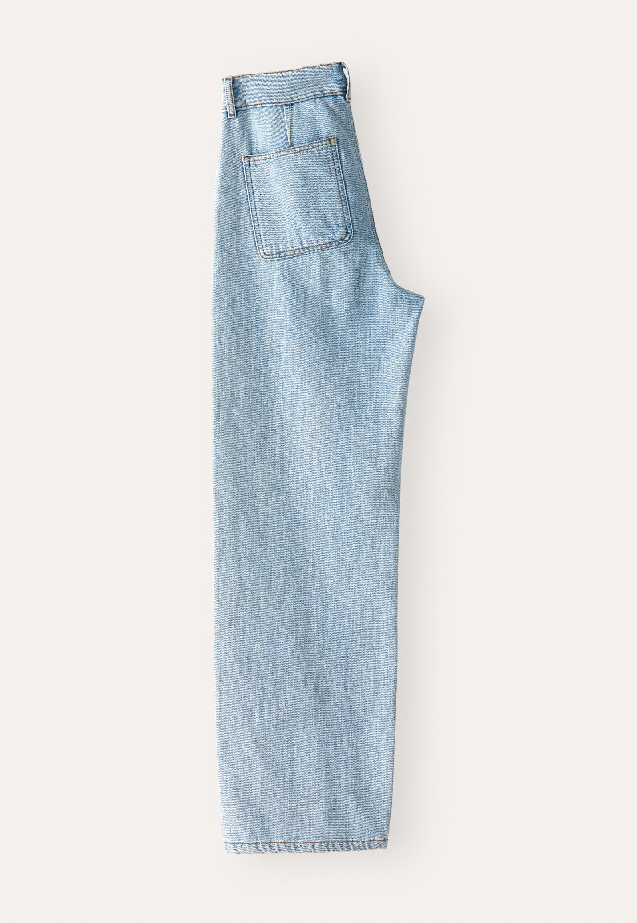 Straight-leg jeans, Pale wash, large