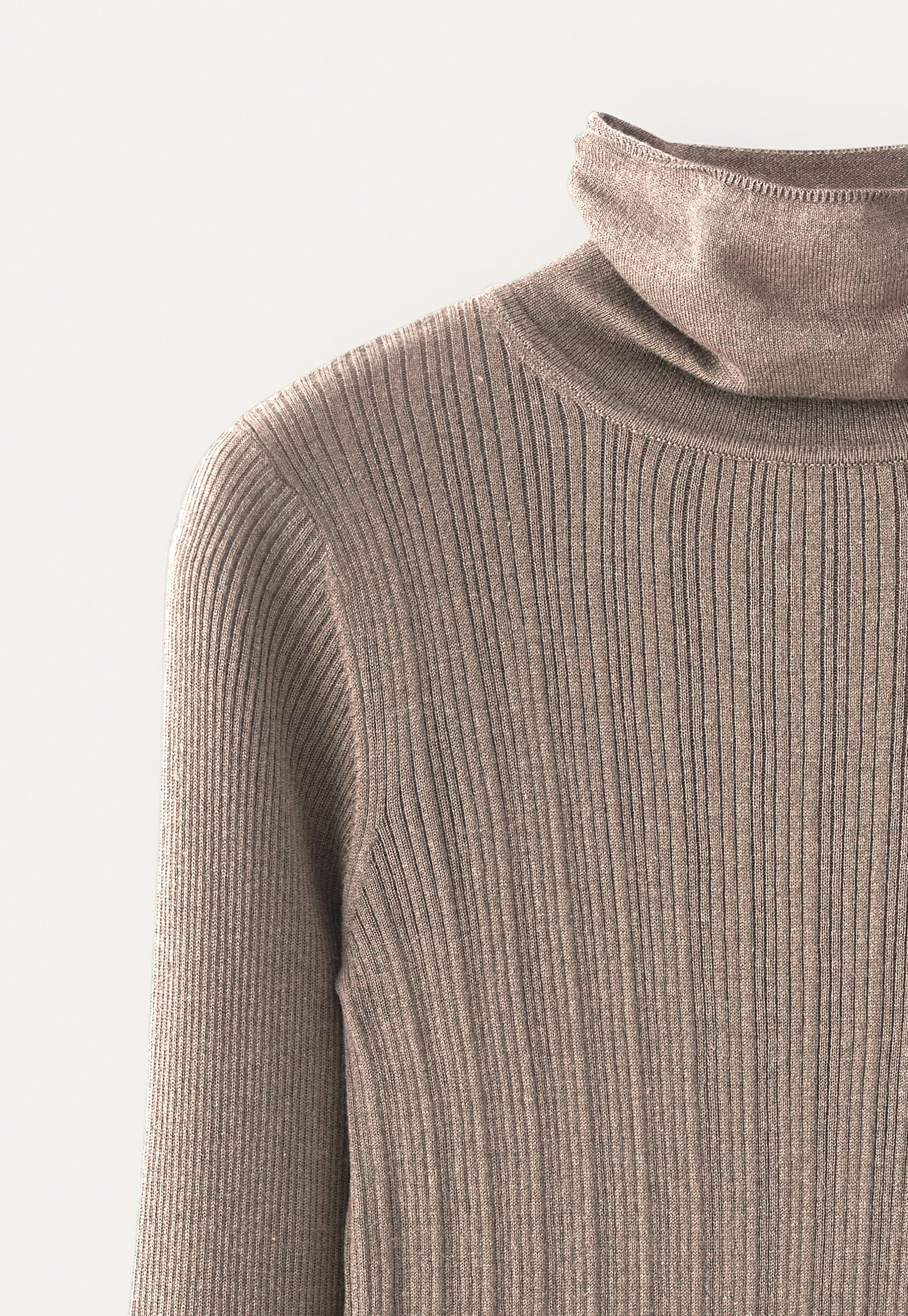 Ribbed sweater, Oatmeal, large