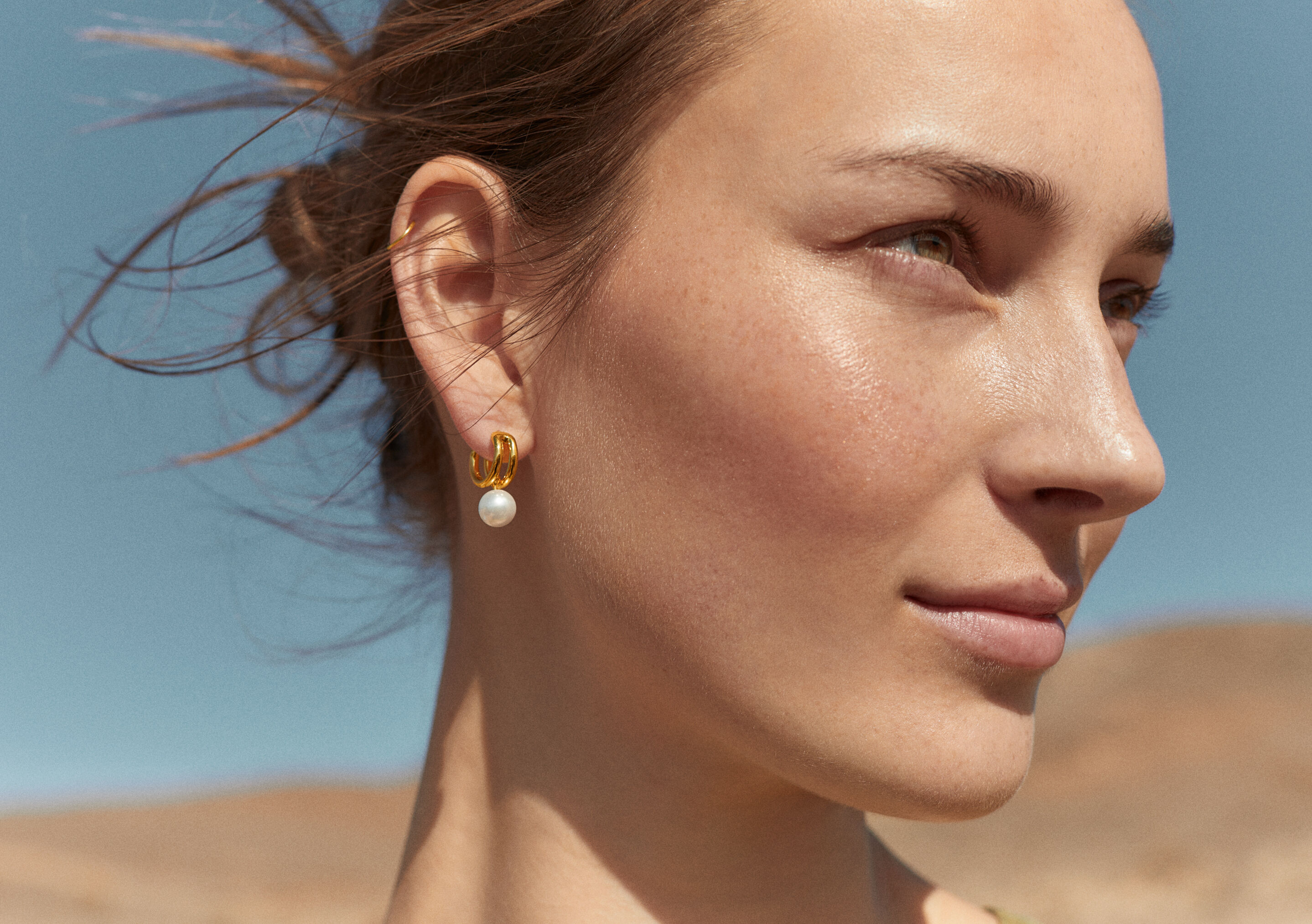 Half-hoop earrings