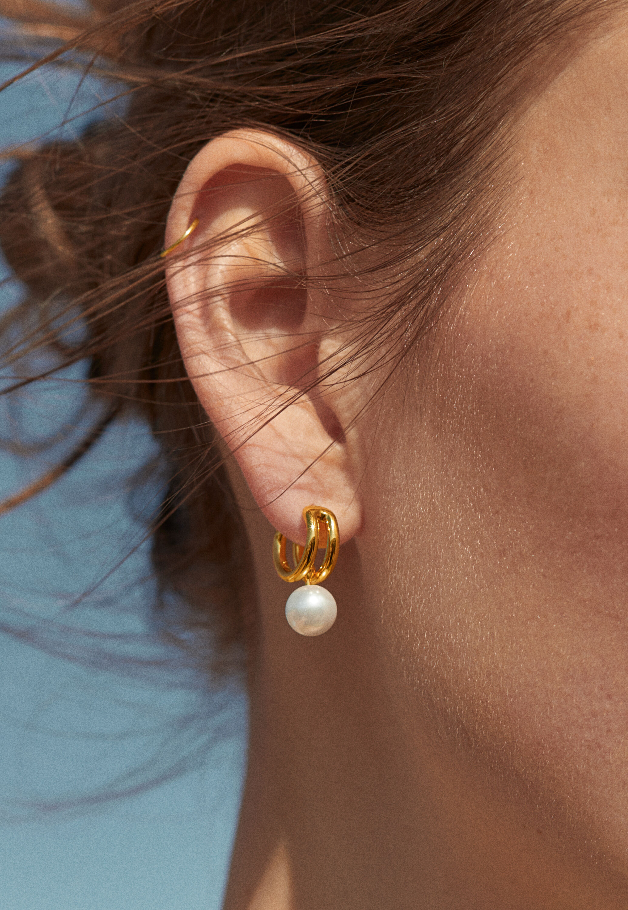 Half-hoop earrings