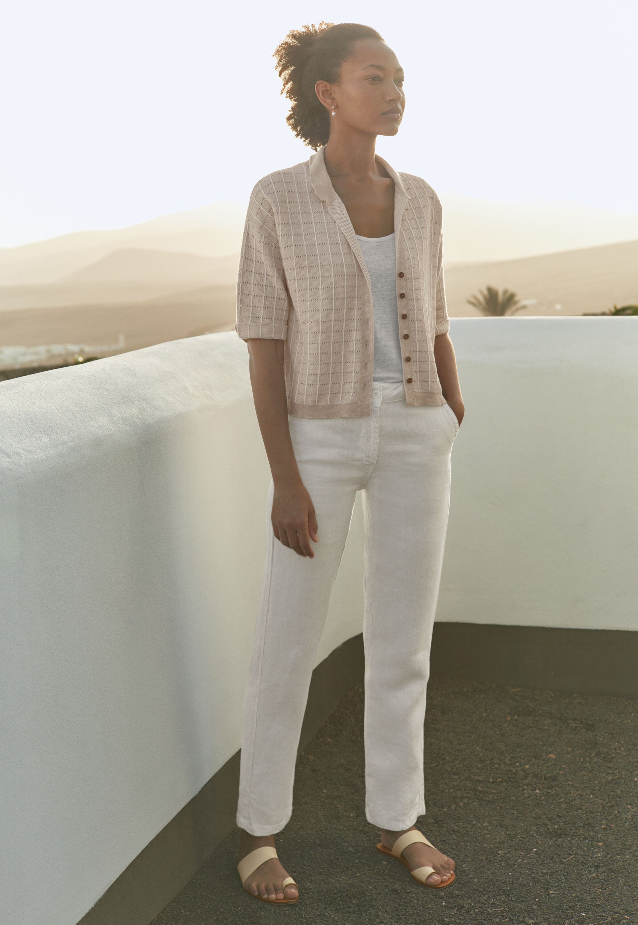 Check-stitch shirt