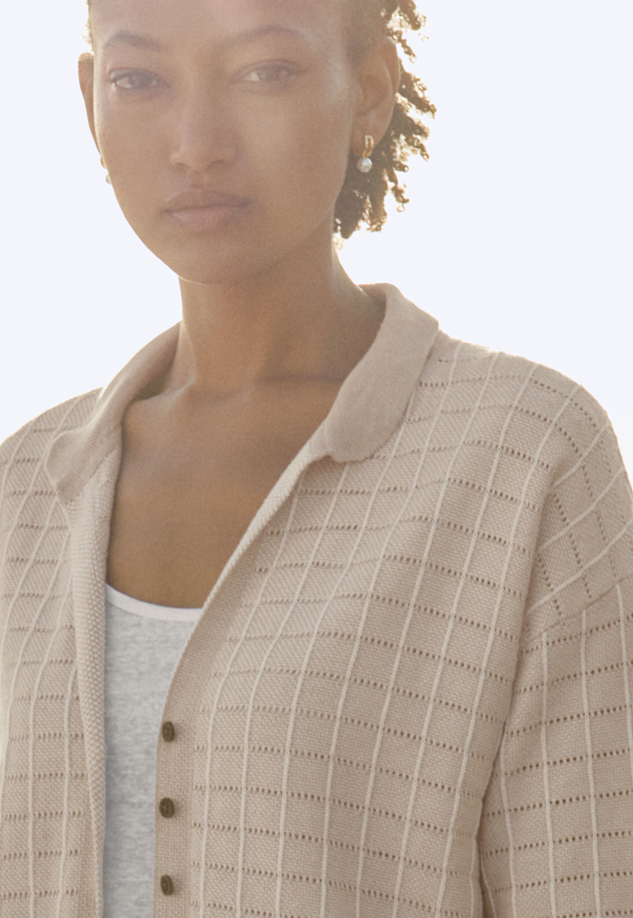 Check-stitch shirt