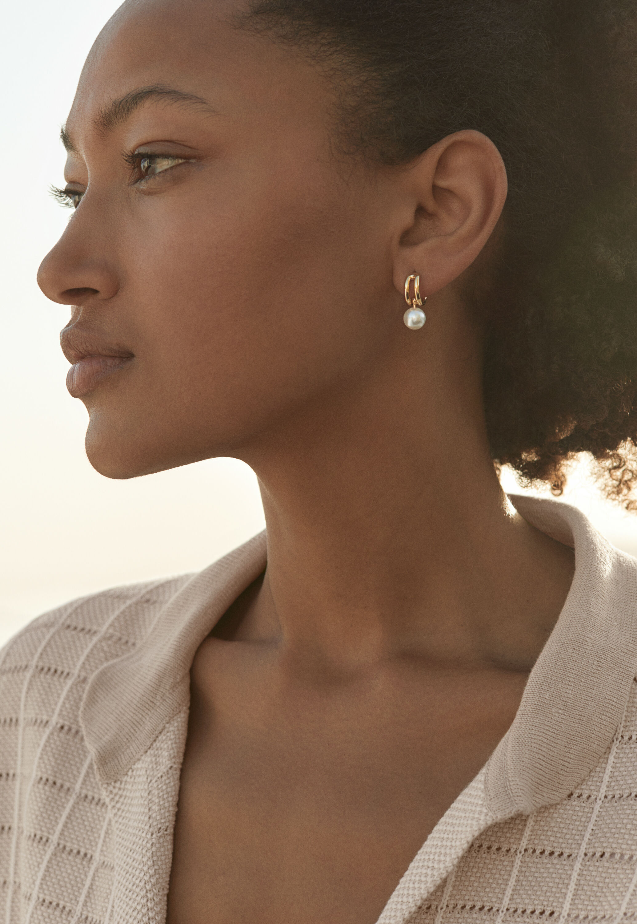 Half-hoop earrings