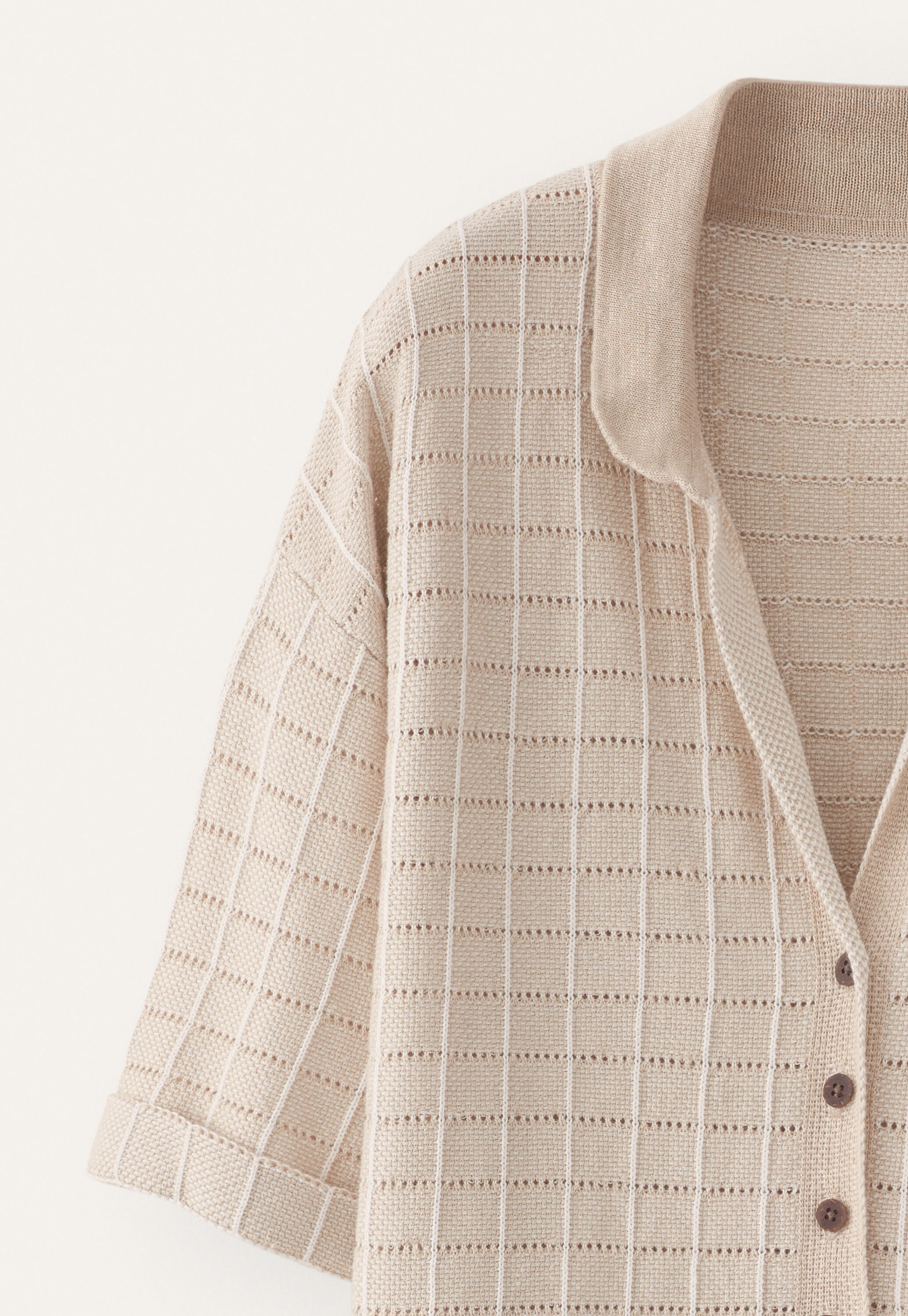 Check-stitch shirt