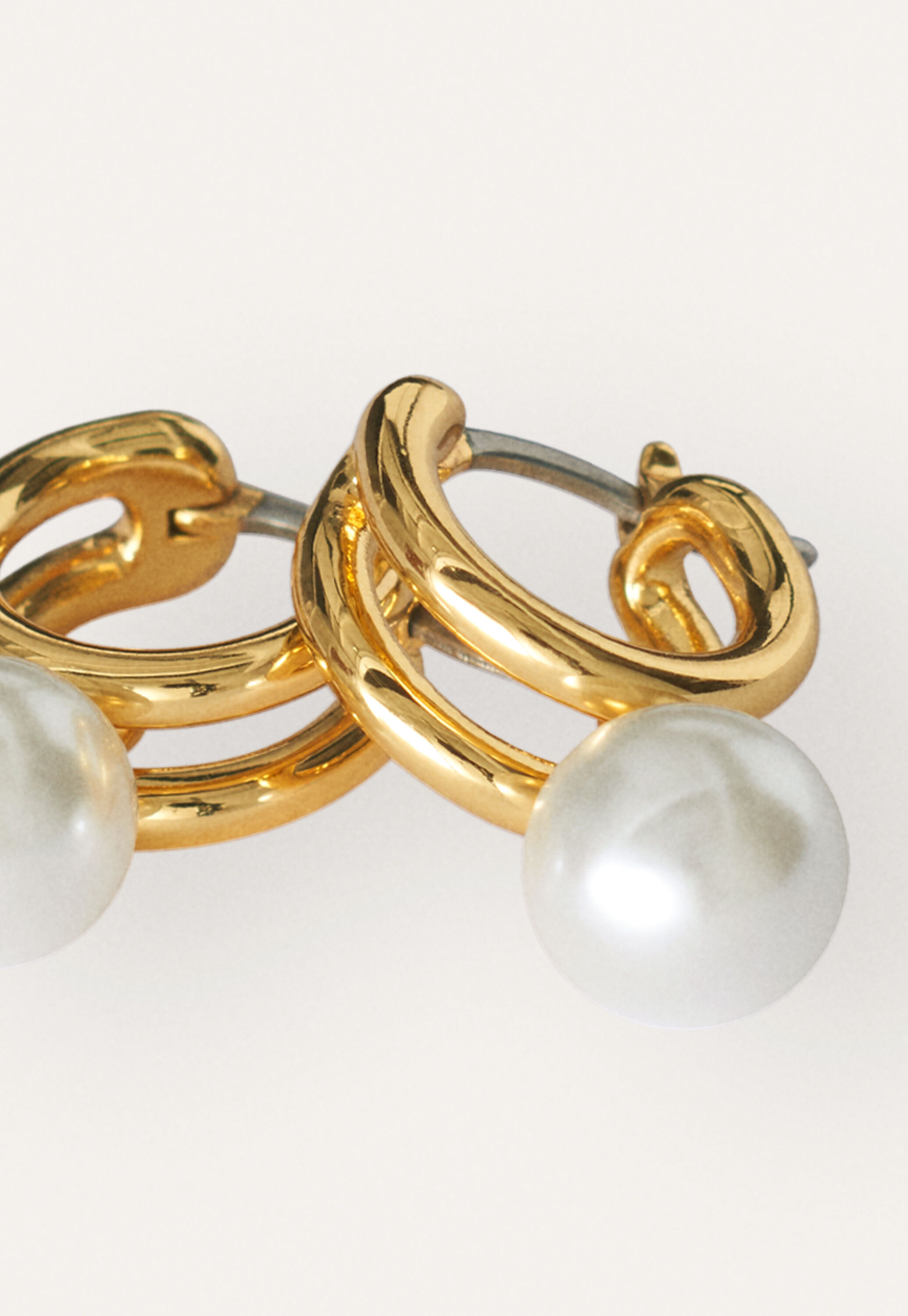 Half-hoop earrings