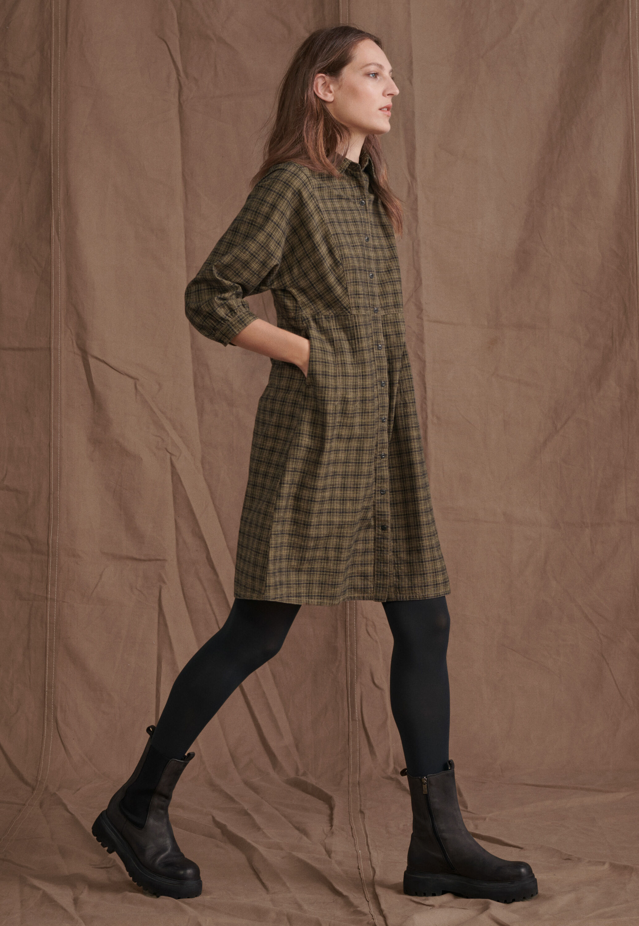Checked dress