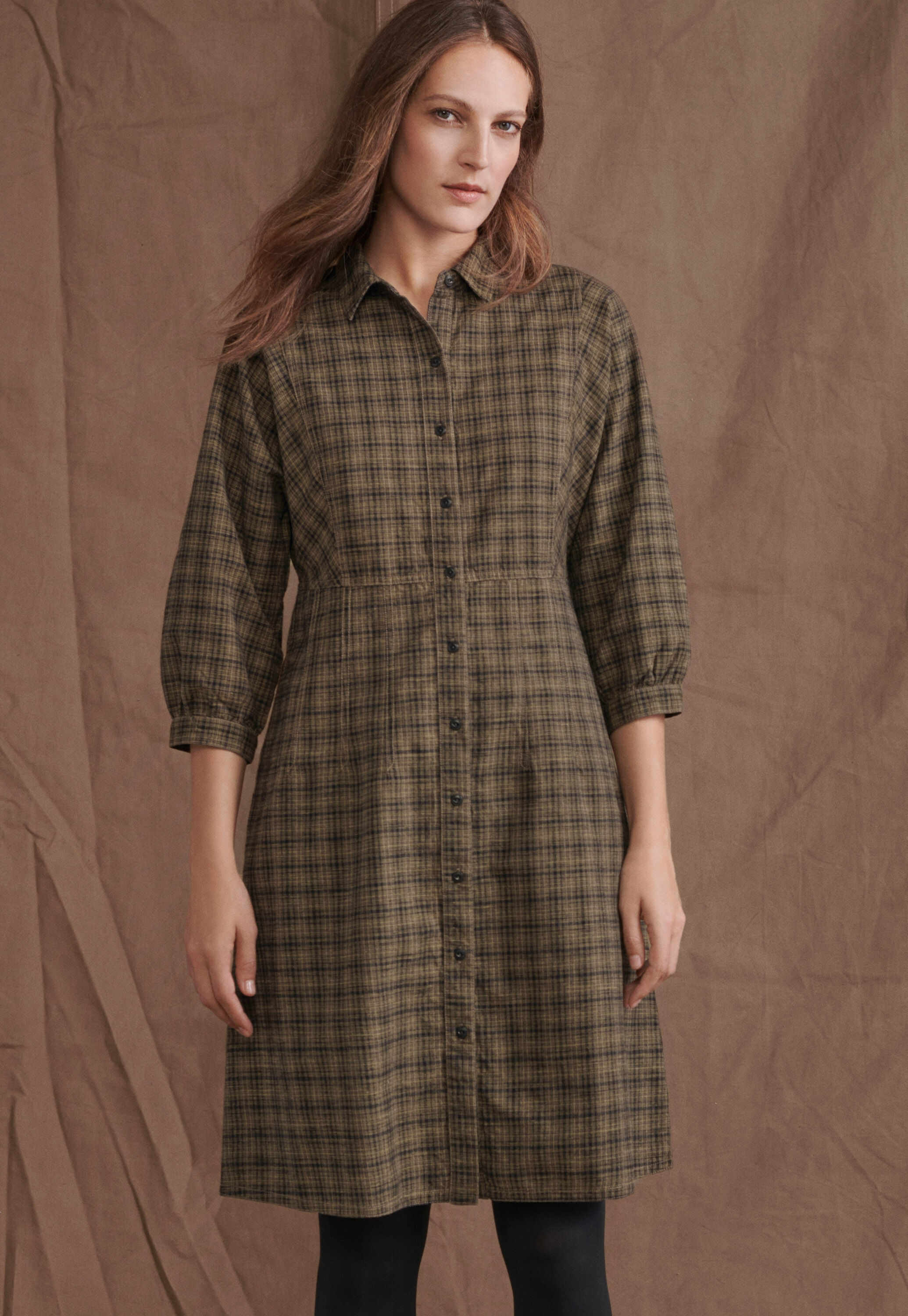 Checked dress