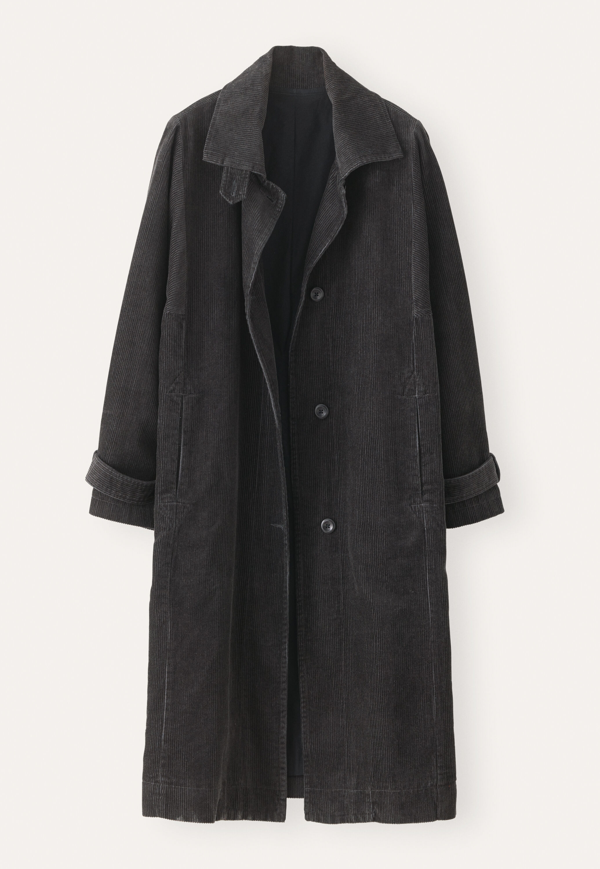 Funnel-neck coat