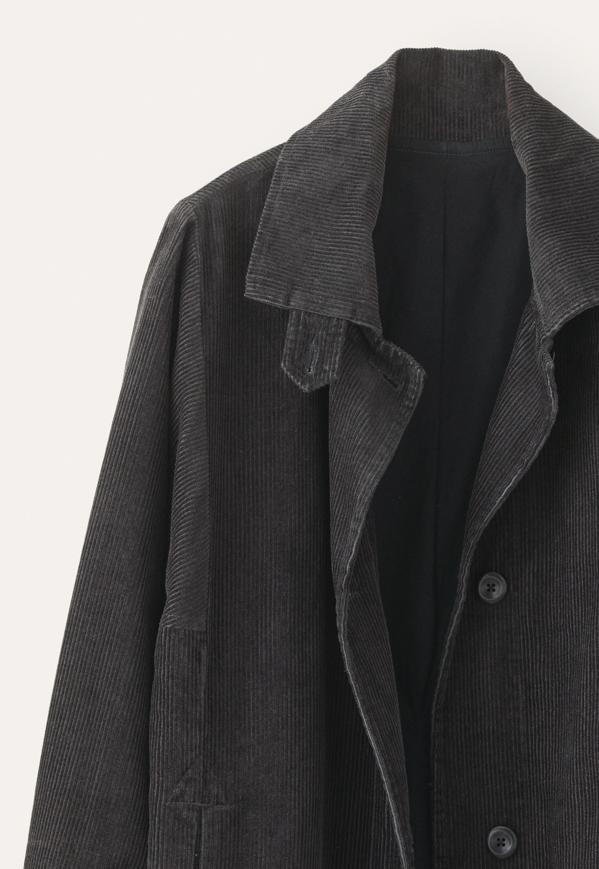 Funnel-neck coat