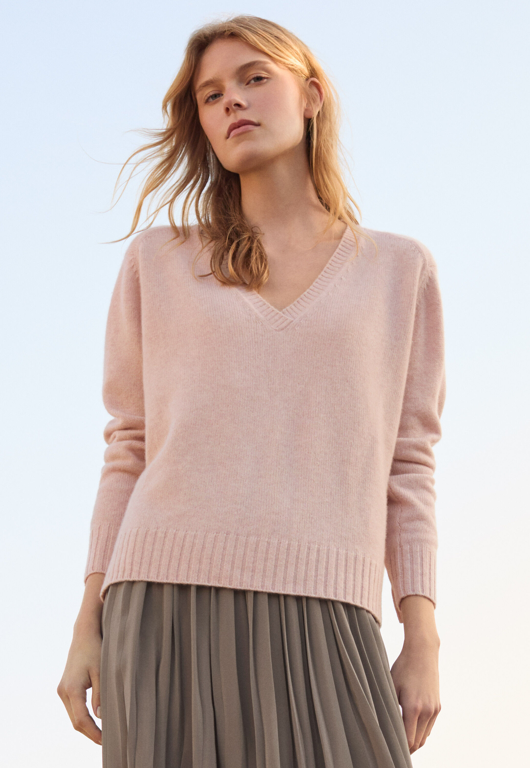 V-neck sweater