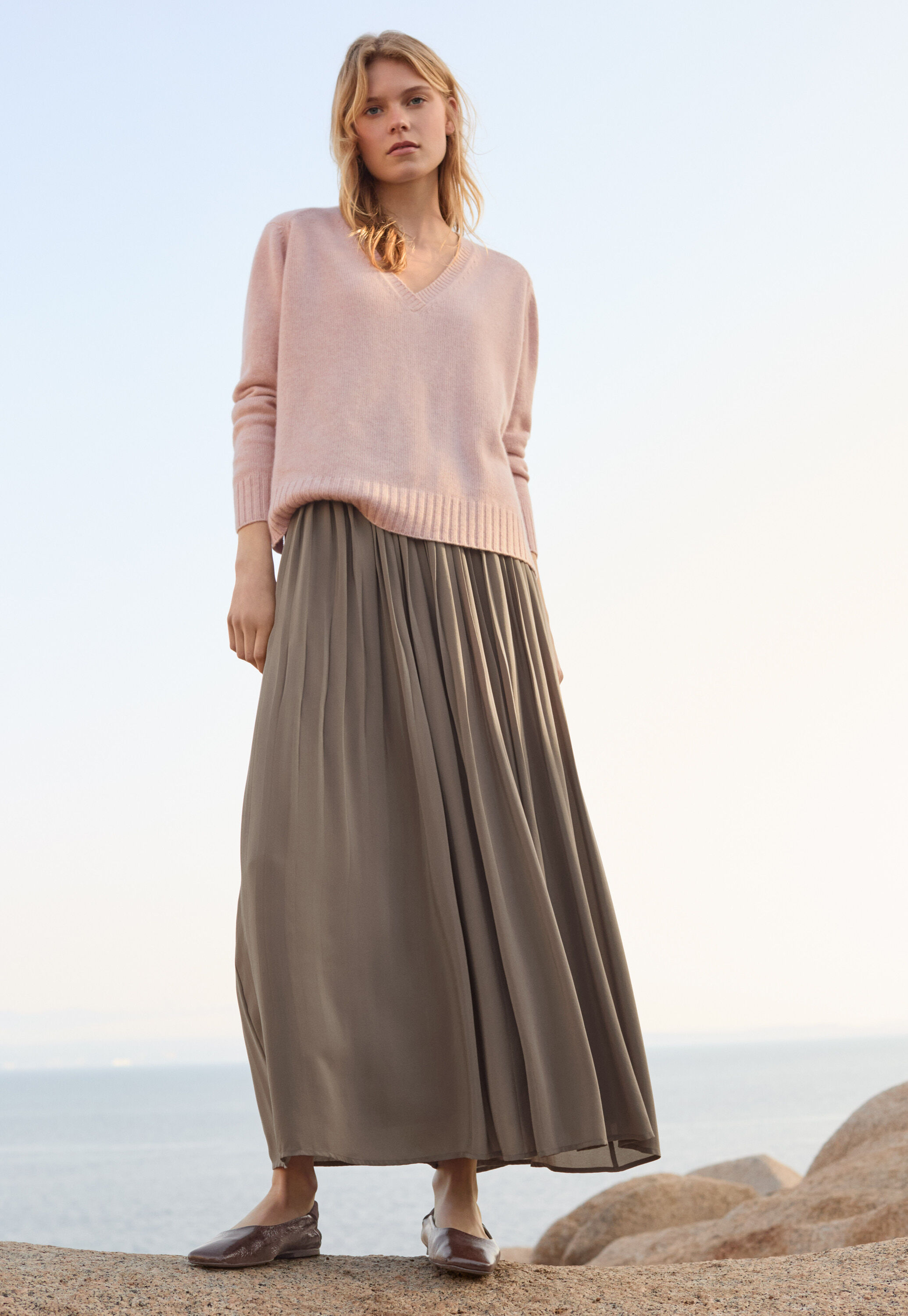 V-neck sweater