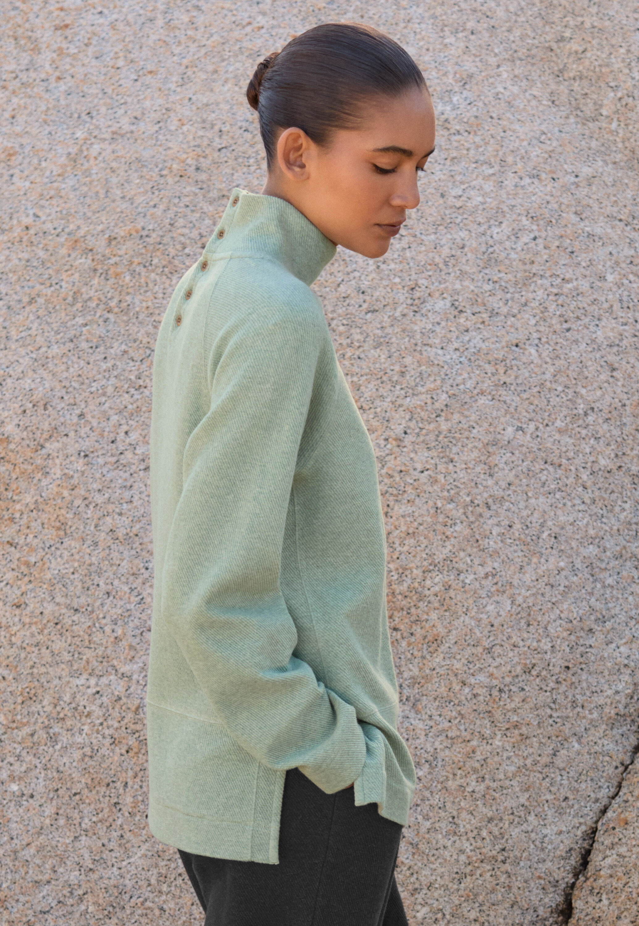 Funnel-neck tunic
