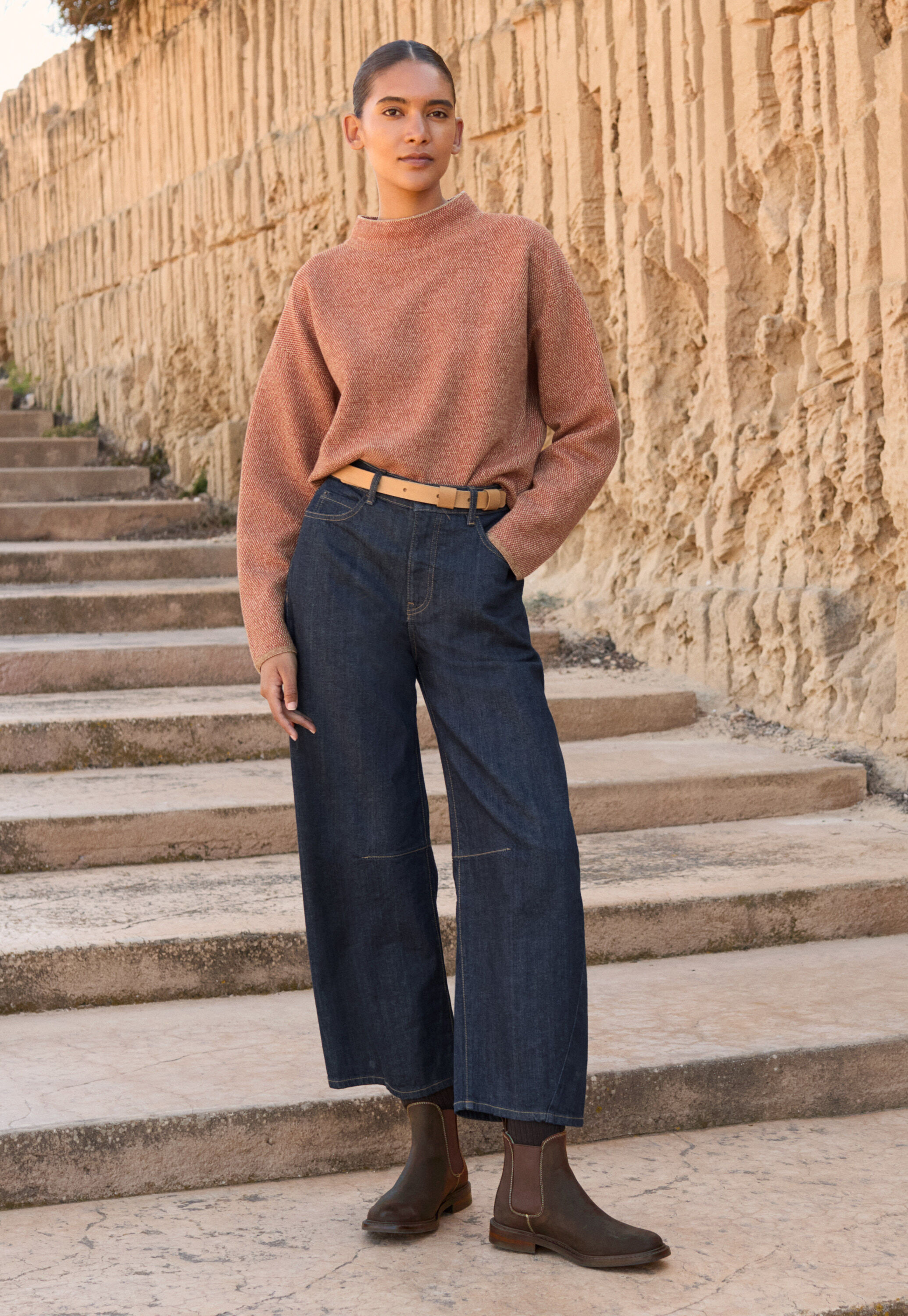 Barrel leg jeans