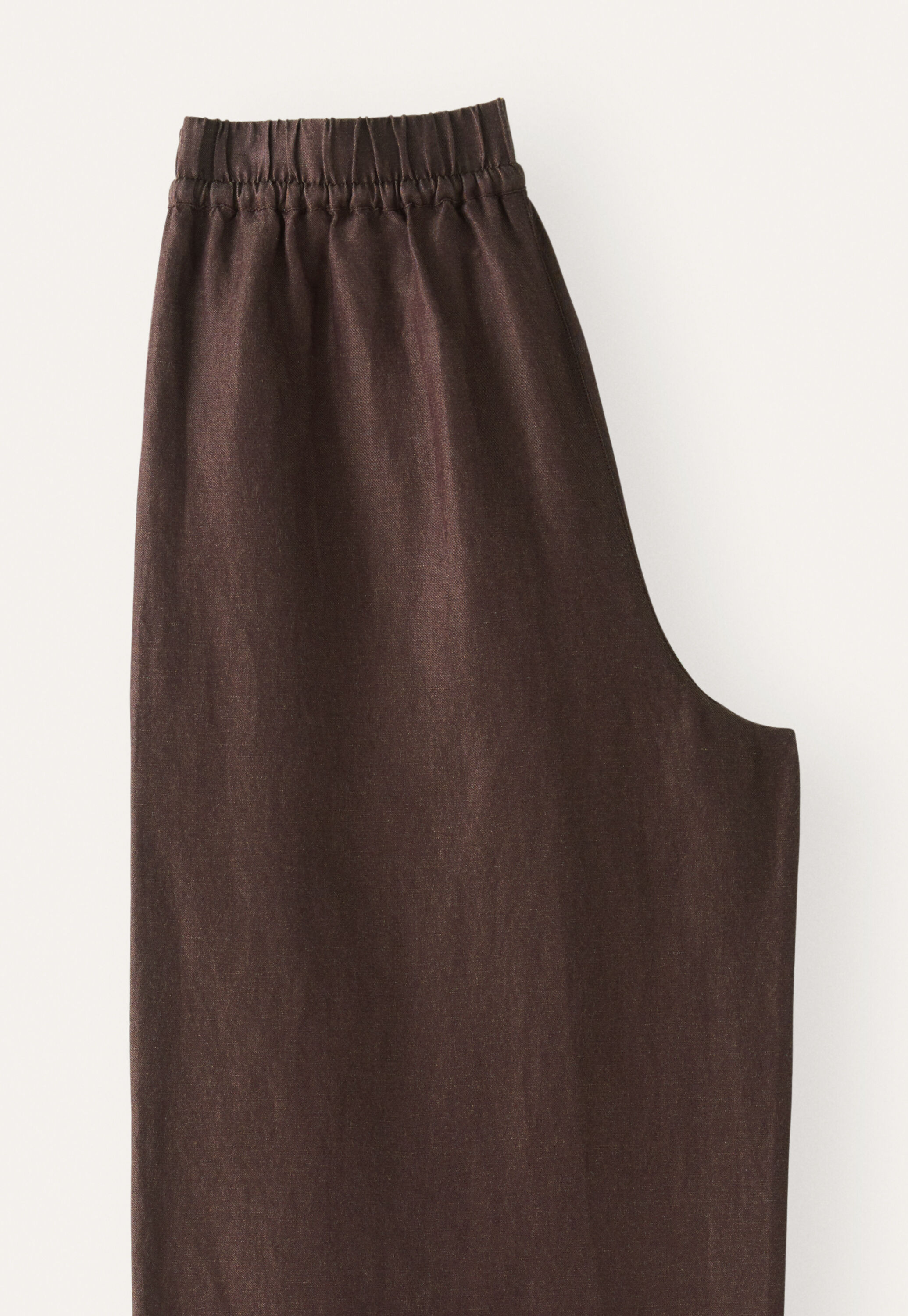 Wide-leg drawstring trousers