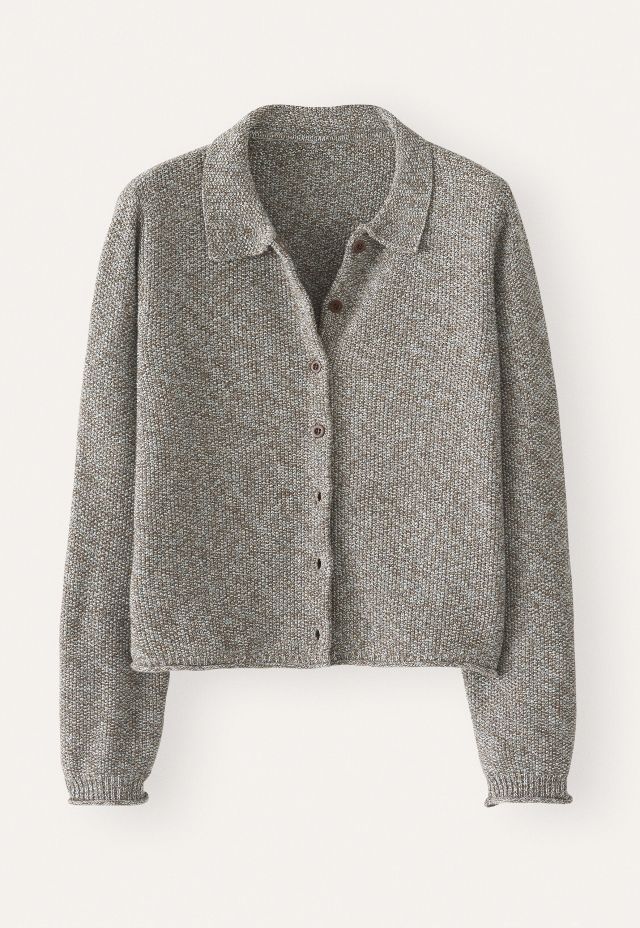 Moss-stitch cardigan