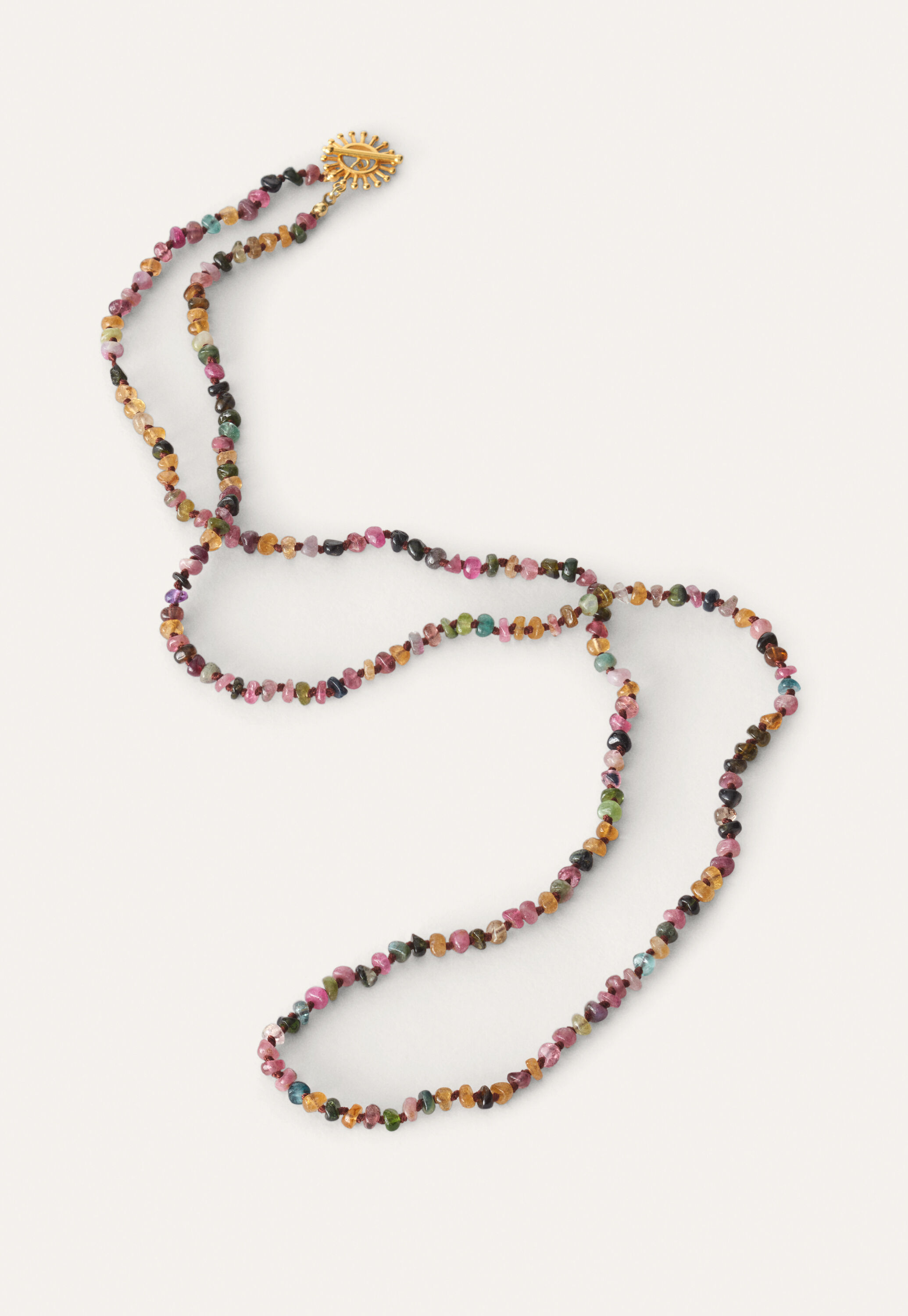 Tourmaline beaded necklace