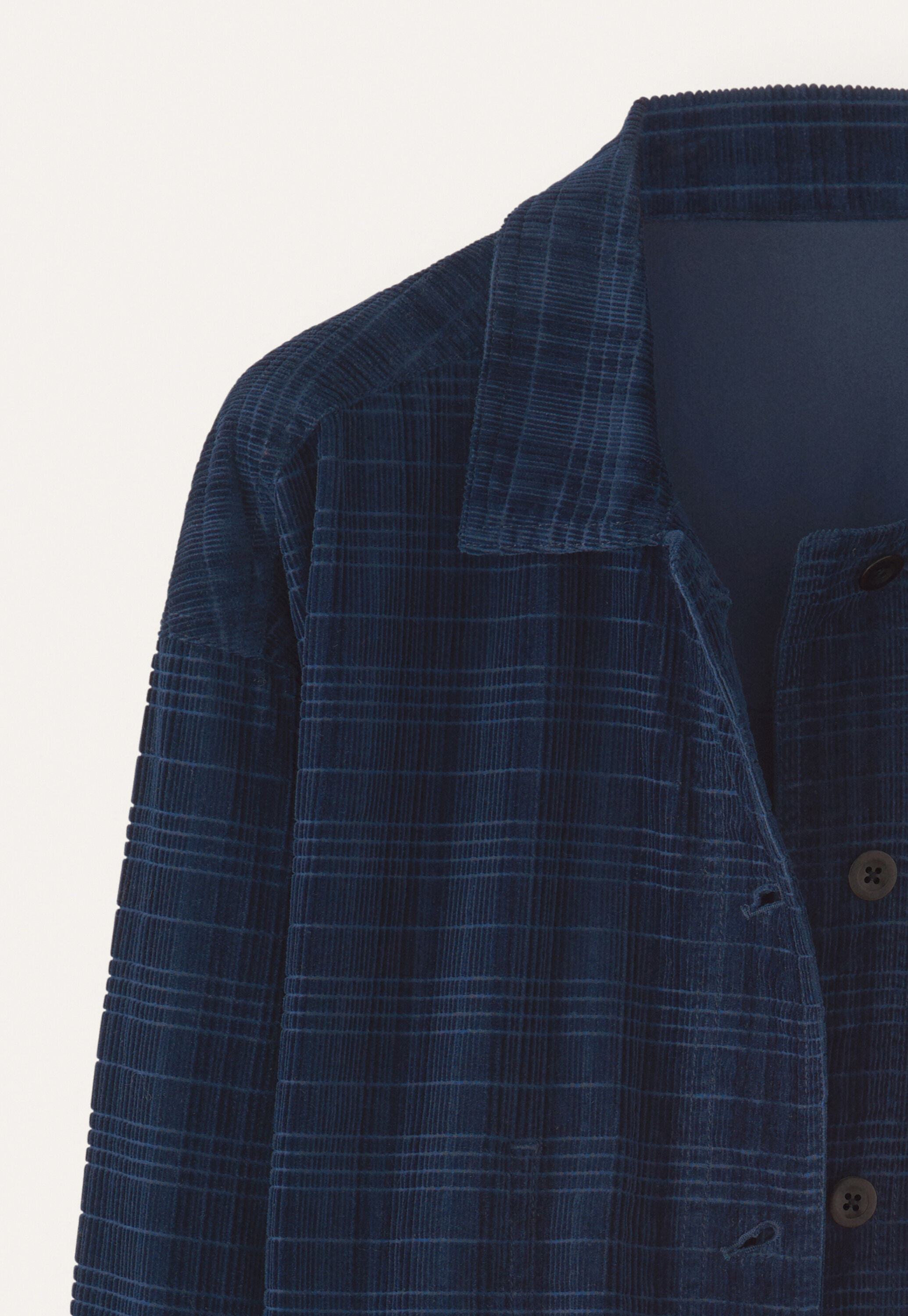 Self-check boxy jacket