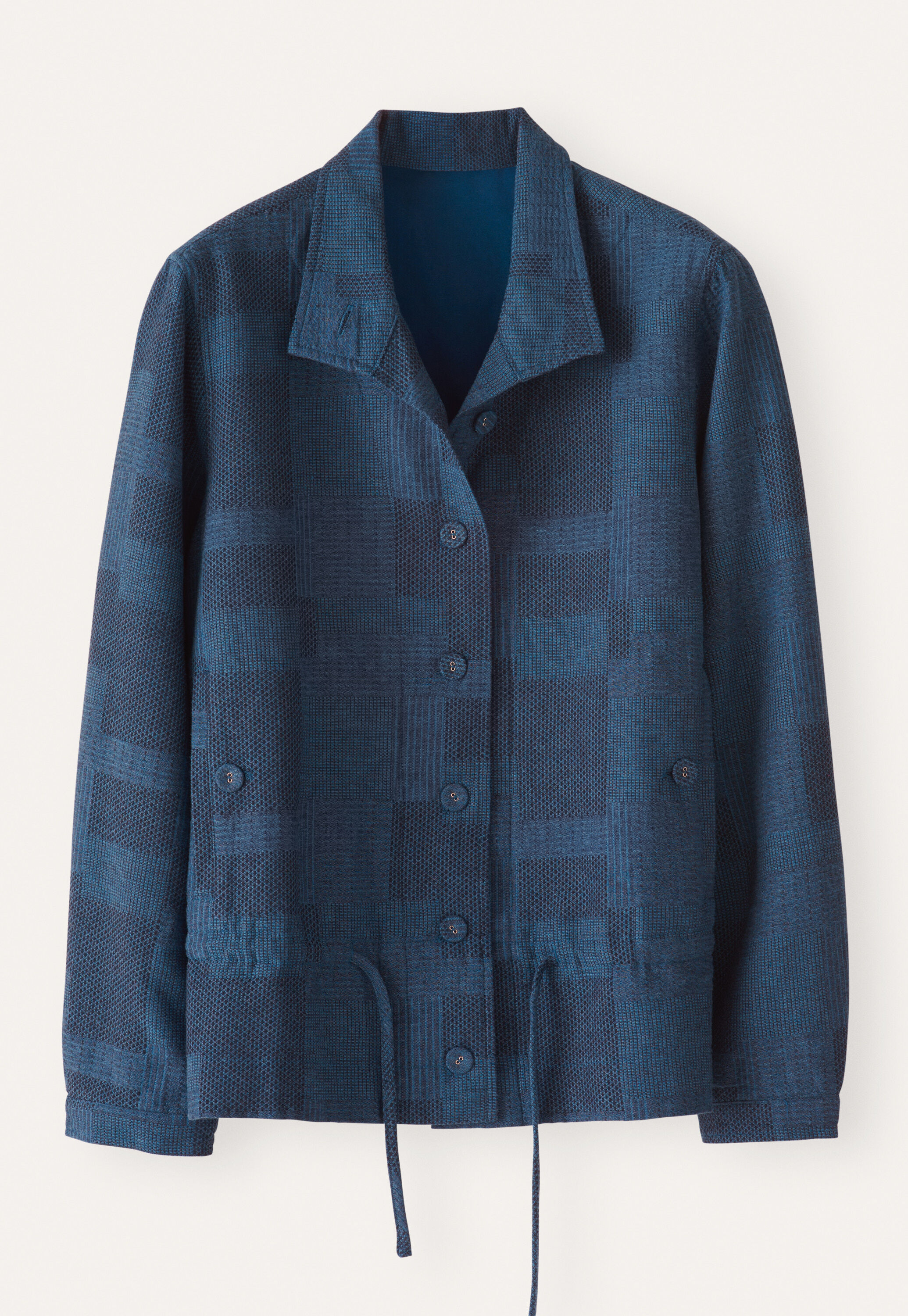 Patchwork jacquard jacket