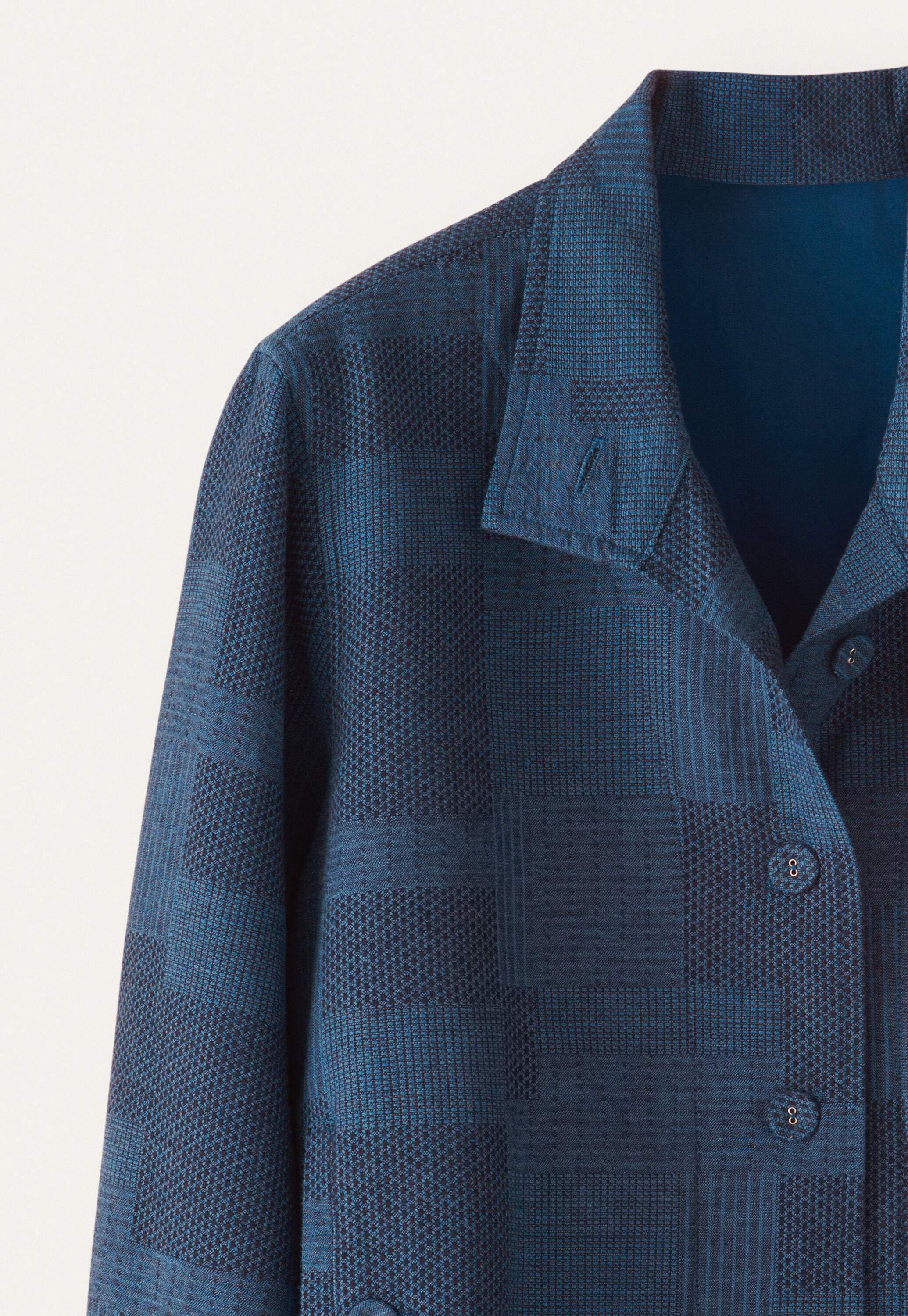 Patchwork jacquard jacket