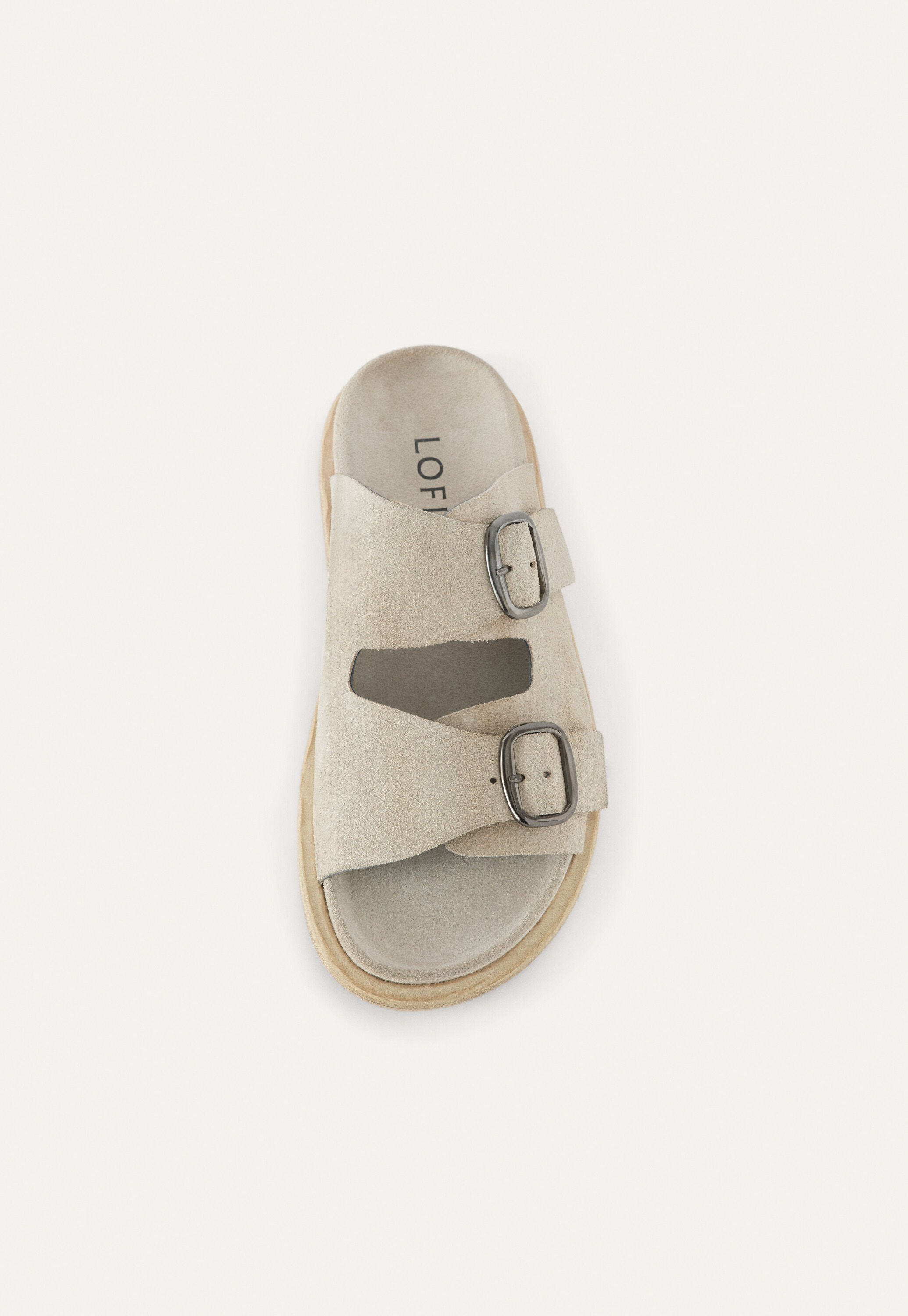 Double-buckle sandals