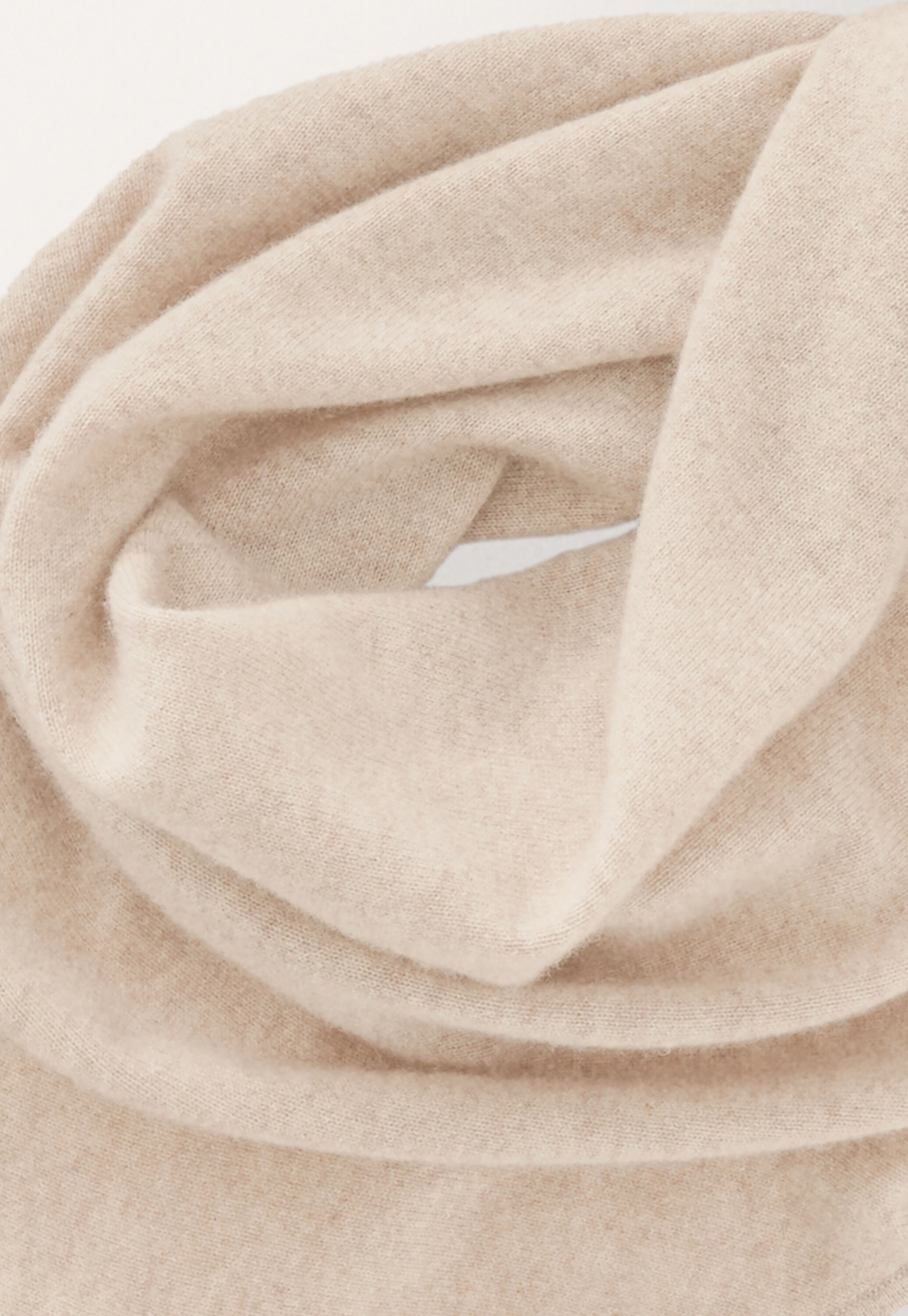 Large triangular scarf, Ecru fawn, large