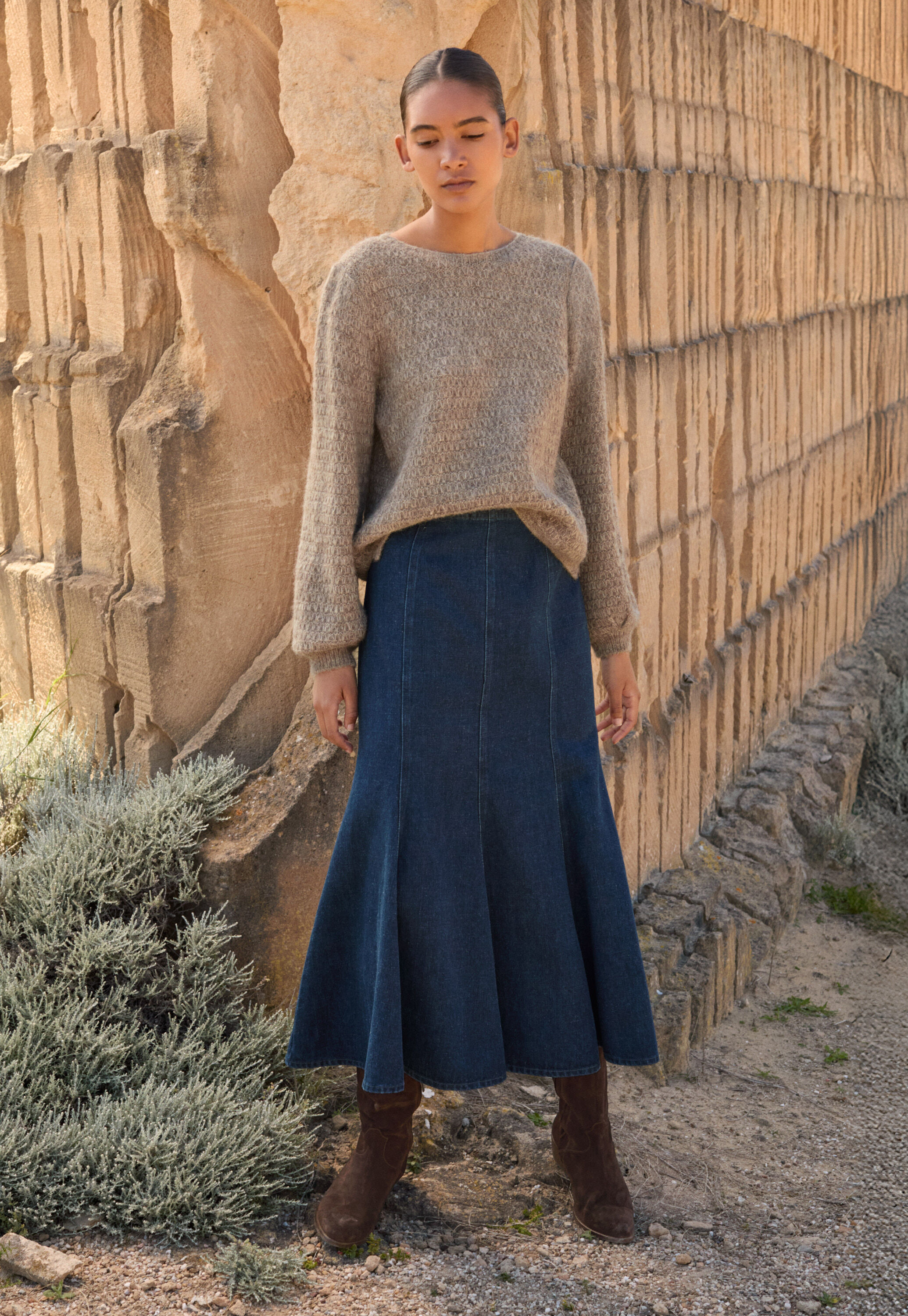 Panelled skirt