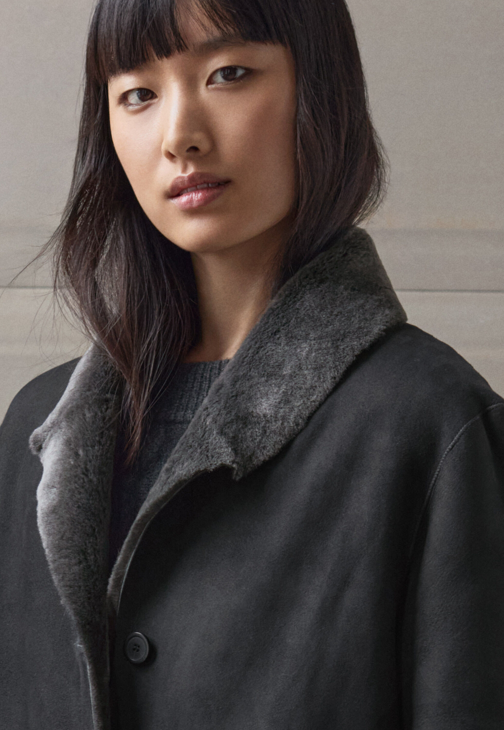 Sheepskin coat
