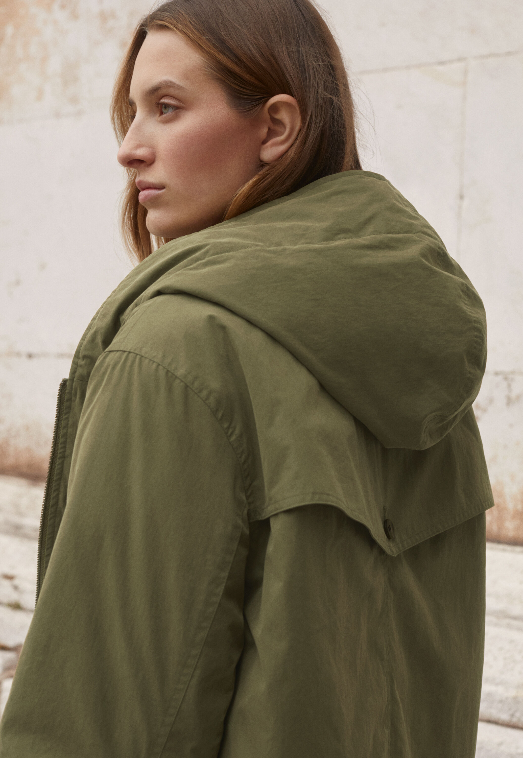 Hooded padded parka