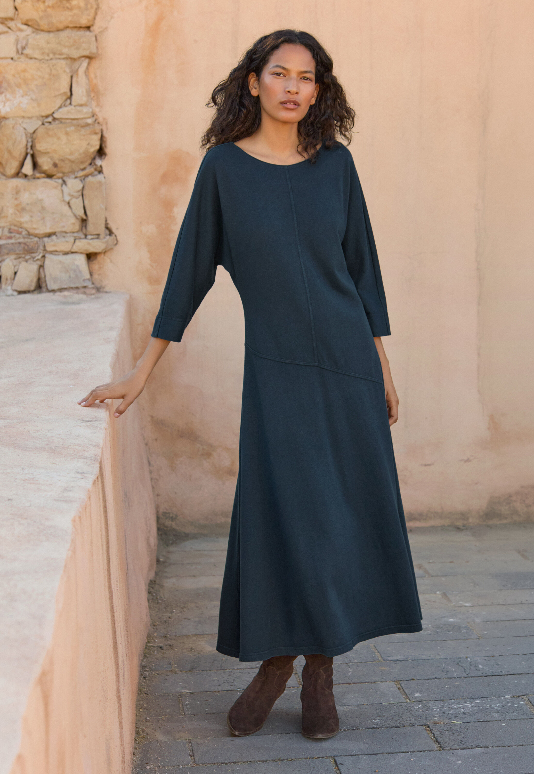 Jersey bias-cut dress