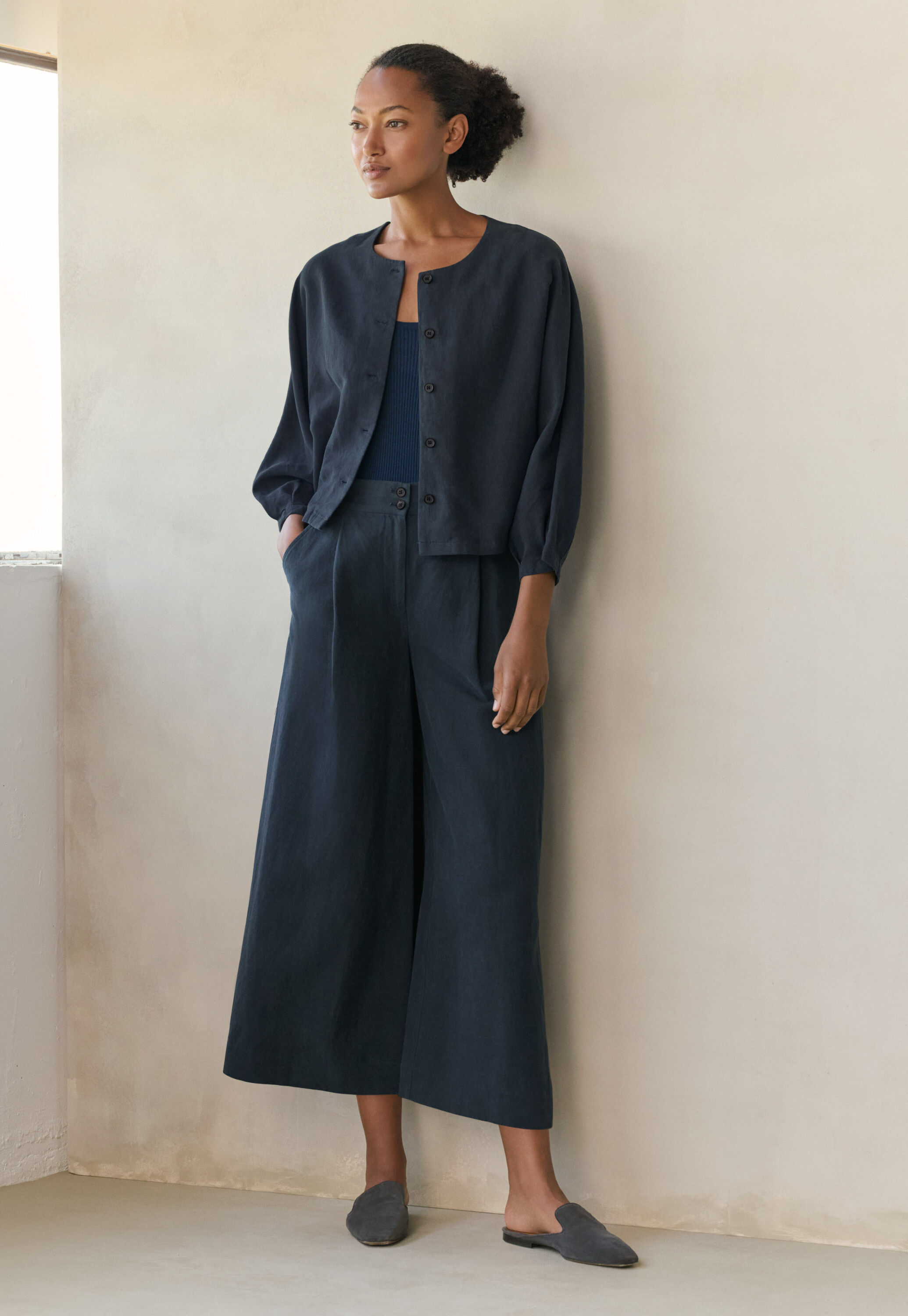 Dolman-sleeve jacket