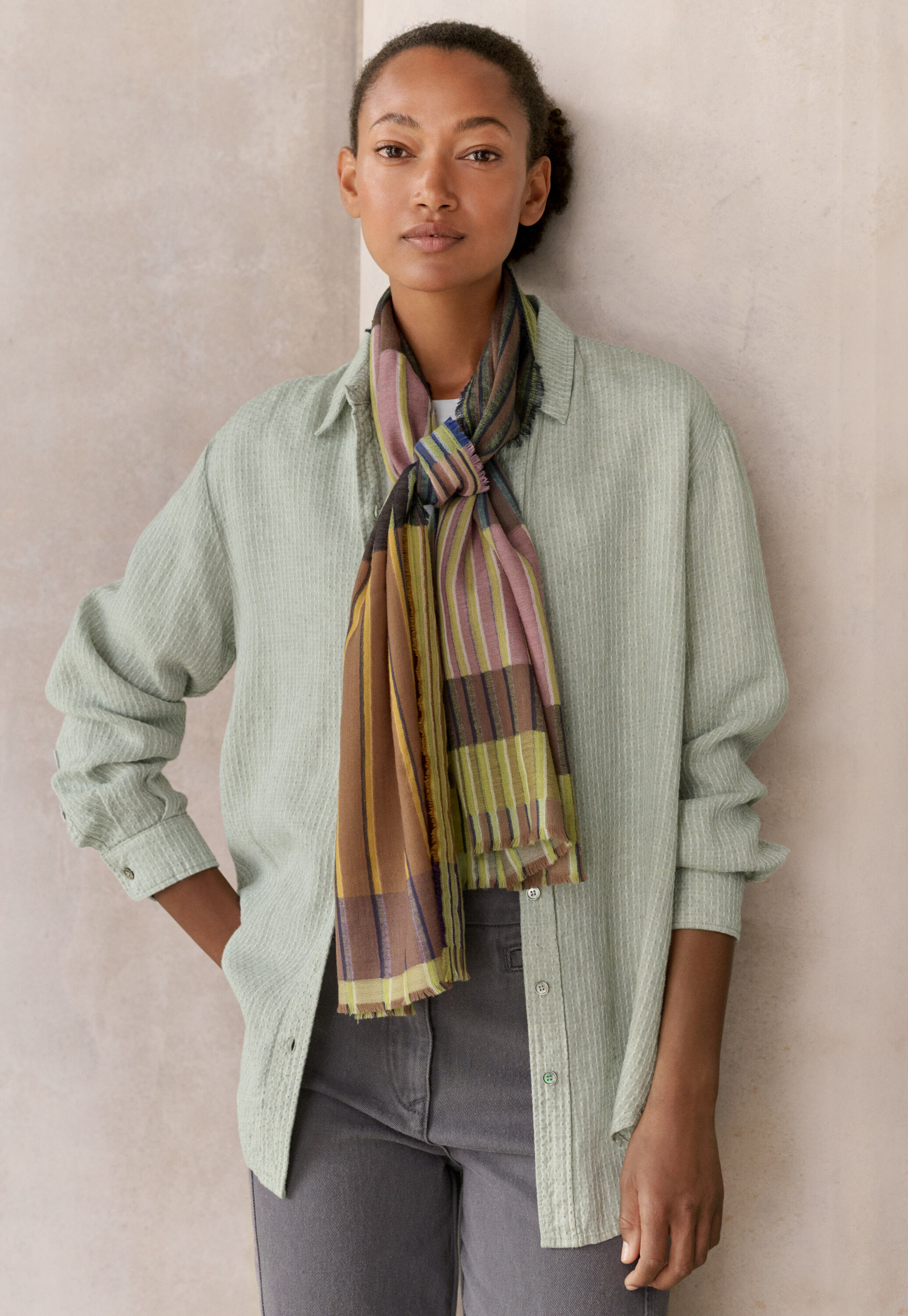 Striped scarf