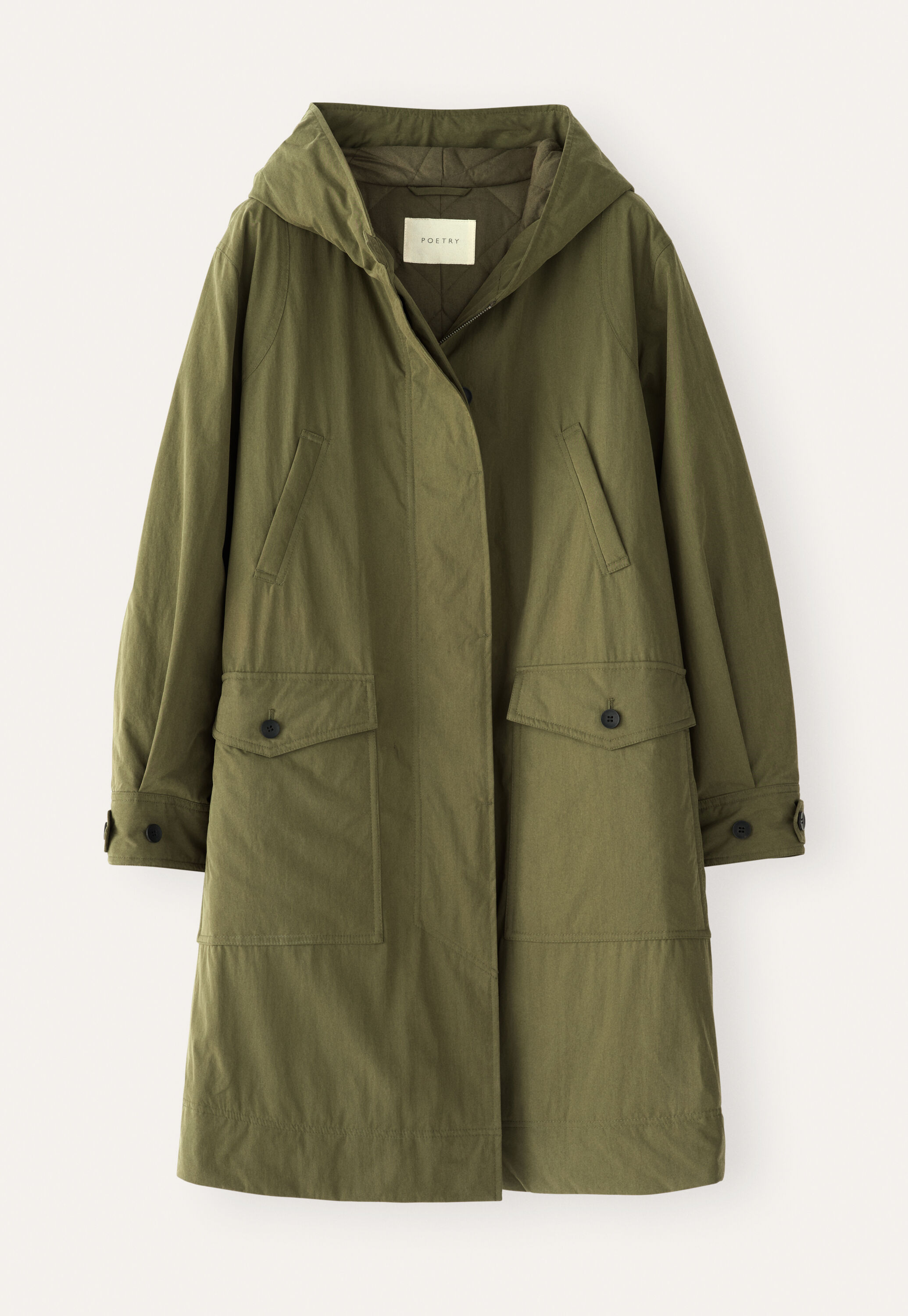 Hooded padded parka
