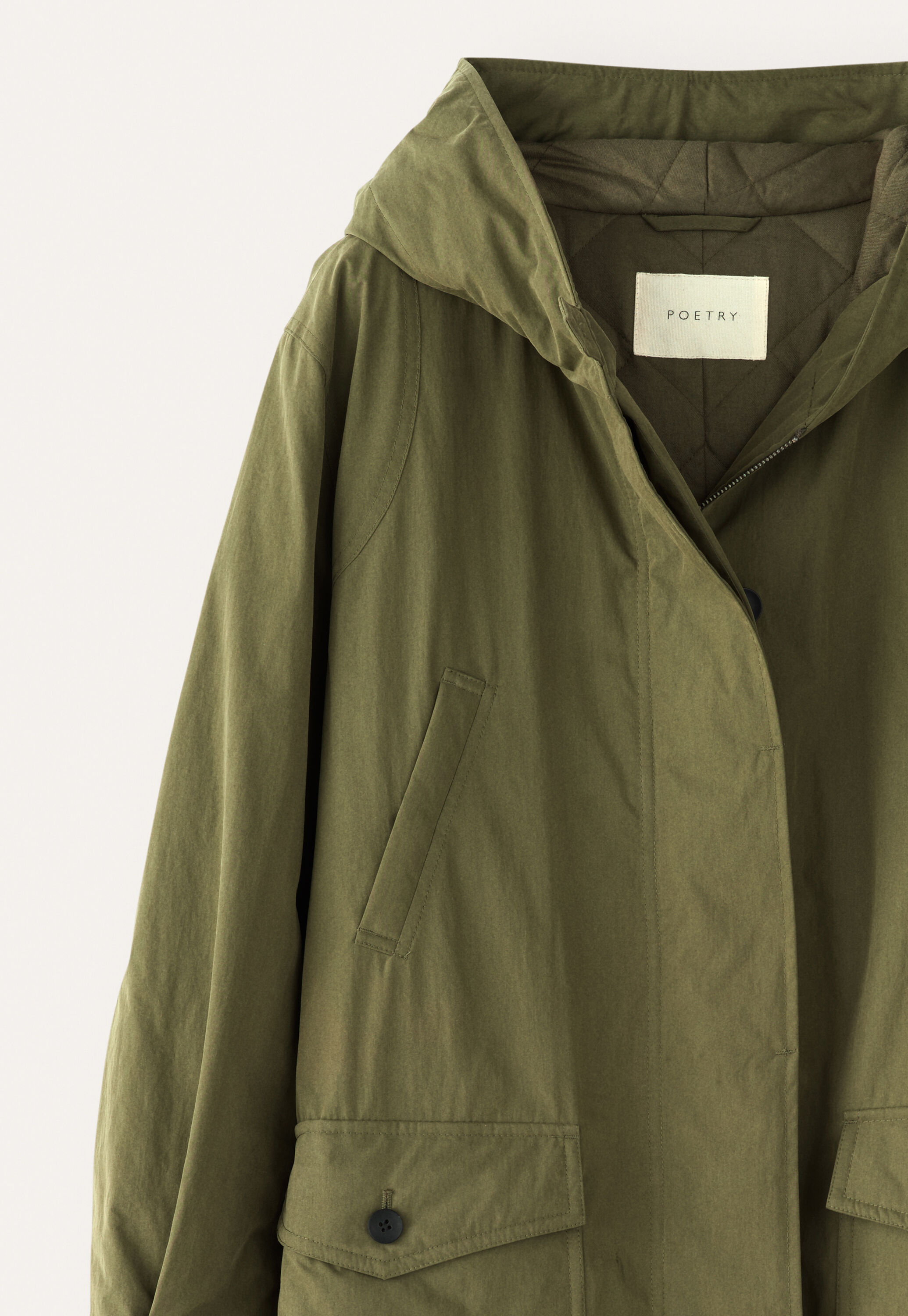 Hooded padded parka
