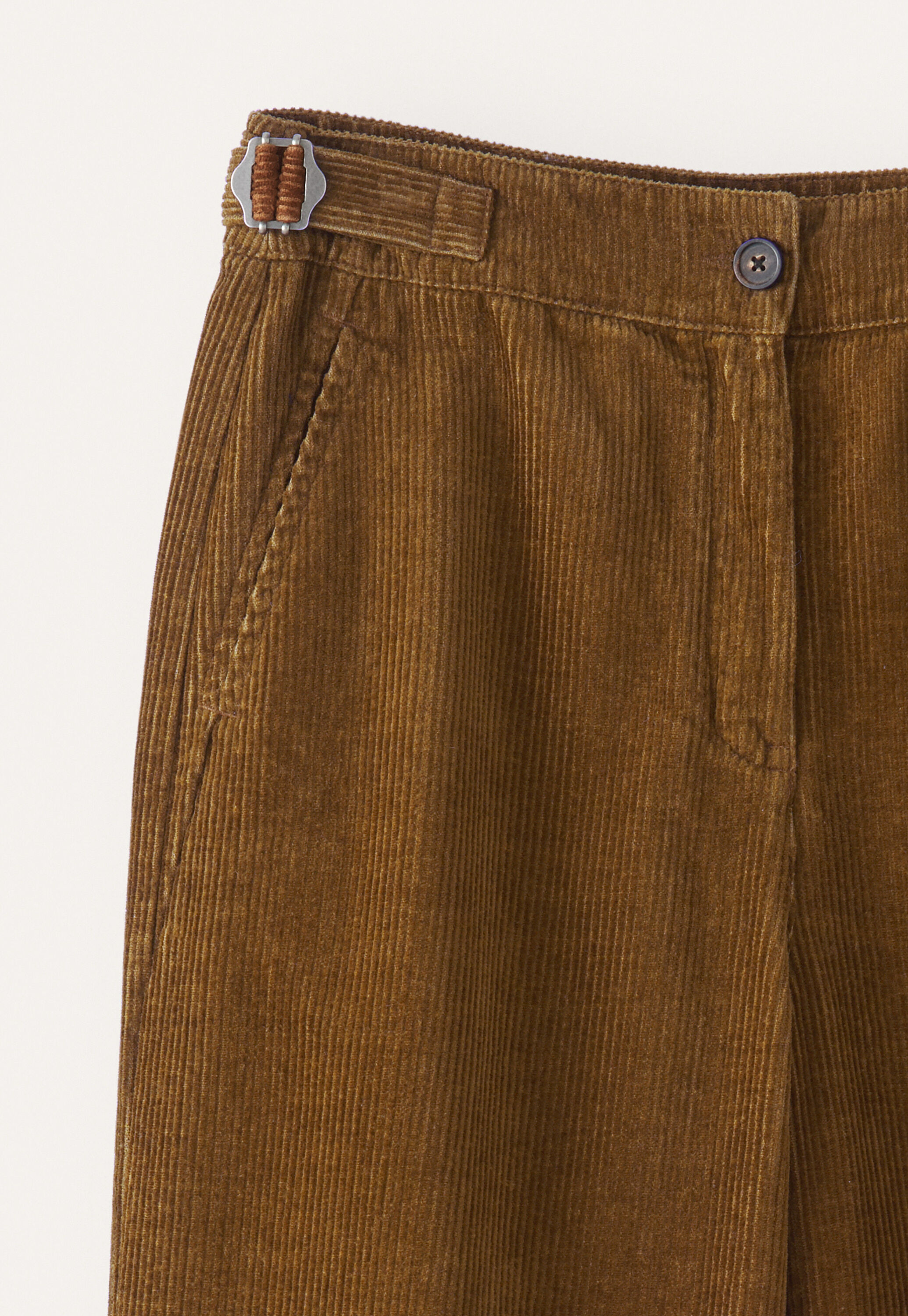 Cropped tapered-leg trousers